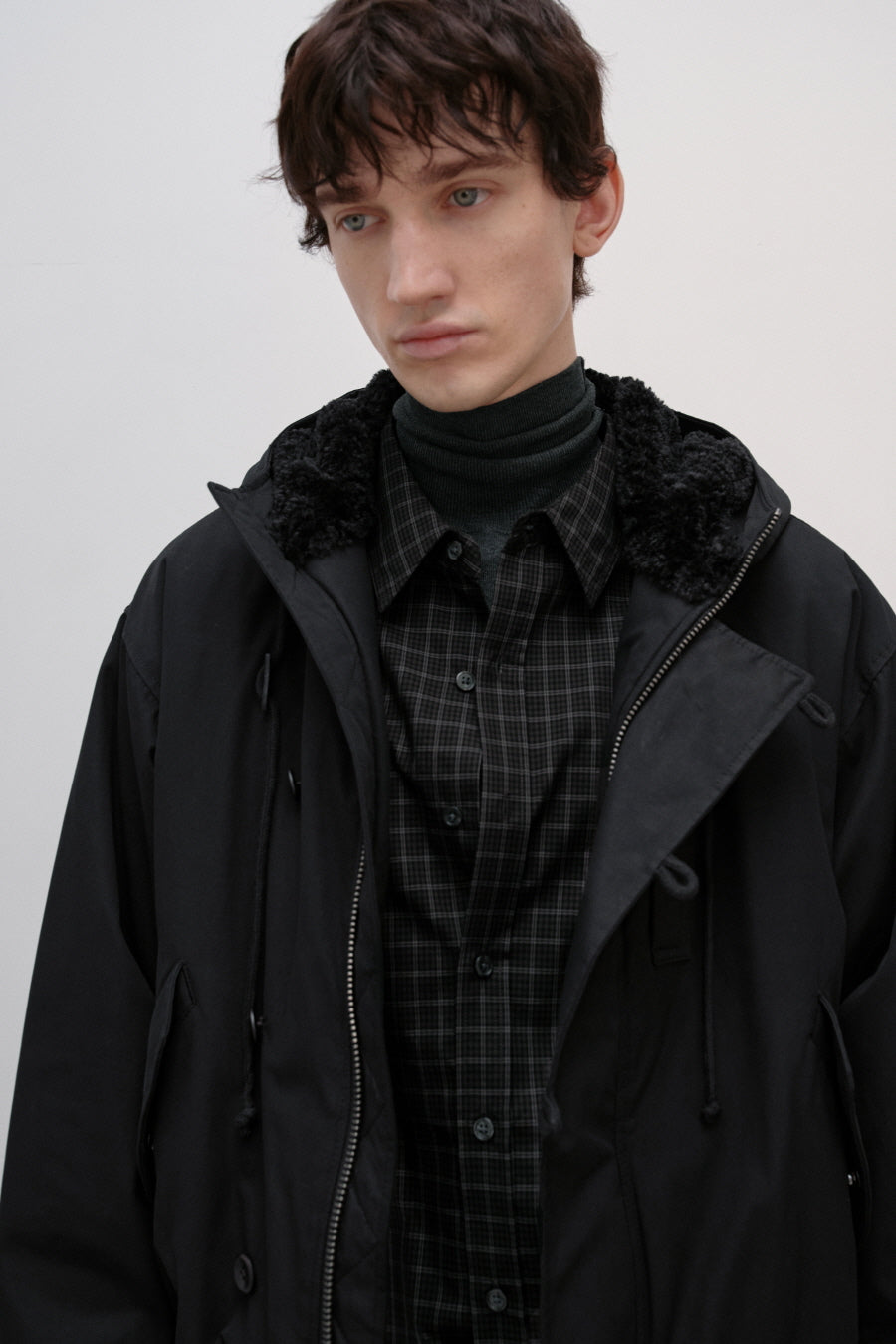 Insilence - N-2B Pilot Parka (Black) product image 4 | TRAB K-Fashion Australia