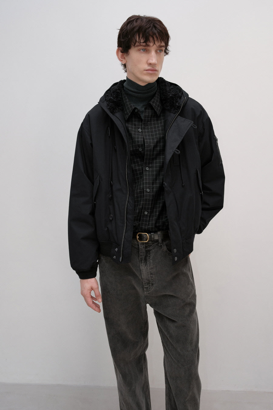 Insilence - N-2B Pilot Parka (Black) product image 2 | TRAB K-Fashion Australia