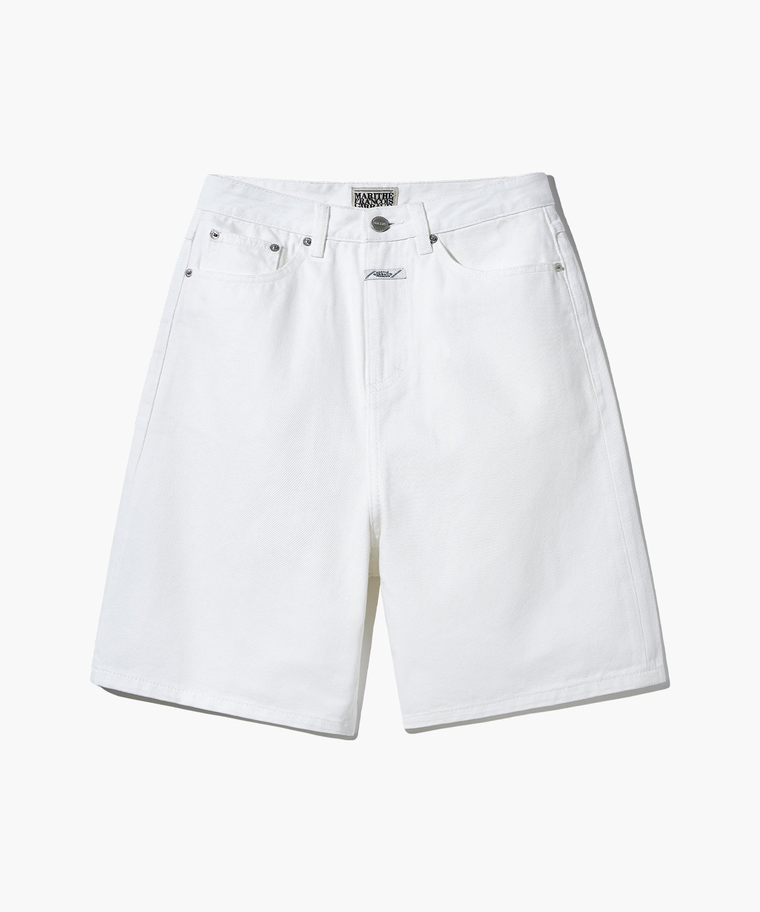 Marithe & Francois Girbaud - Long Bermuda Denim Pants (White) product image 1 | TRAB K-Fashion Australia