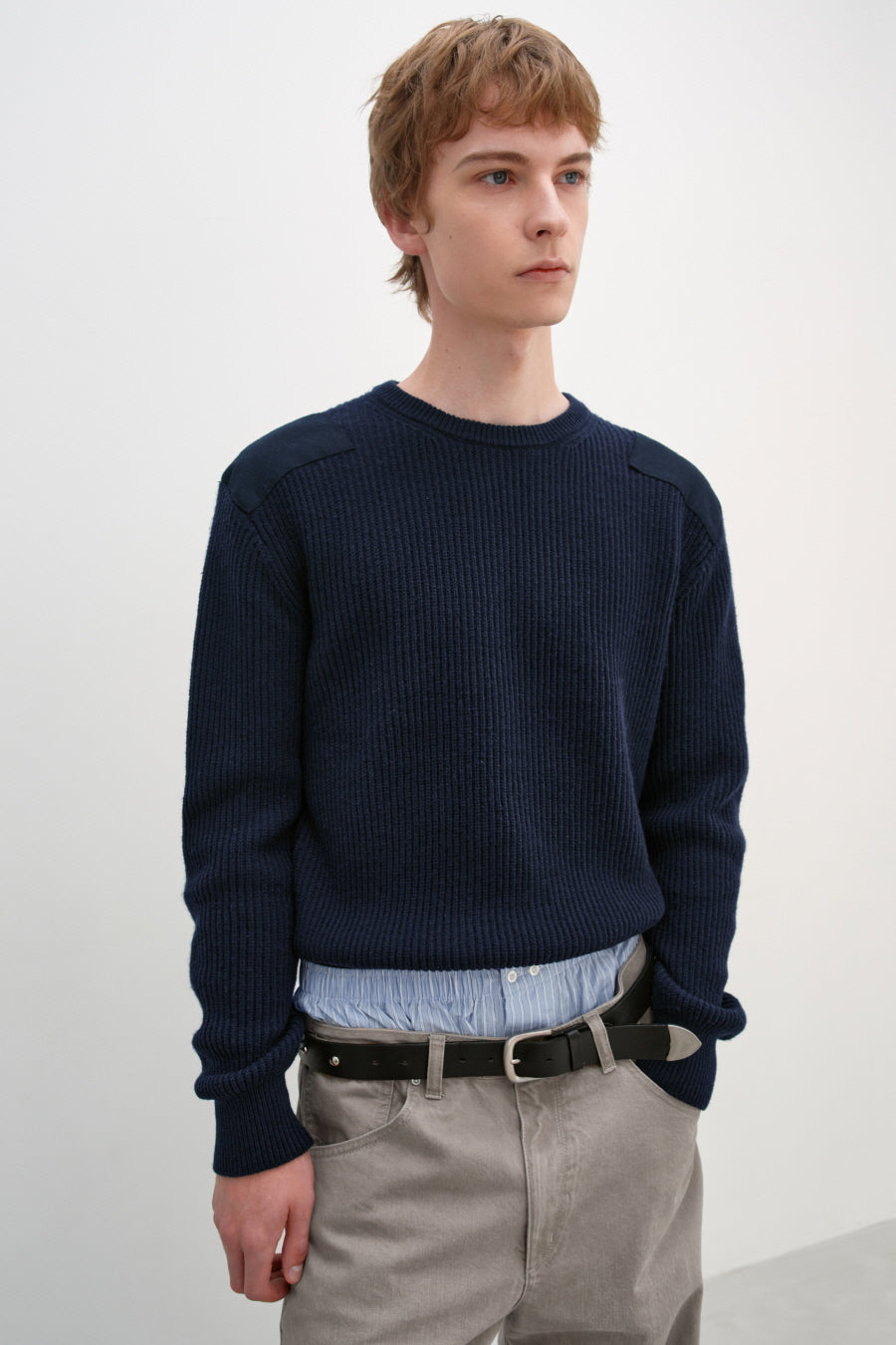 Insilence - Military Patch Pullover (Dark Navy) product image 5 | TRAB K-Fashion Australia
