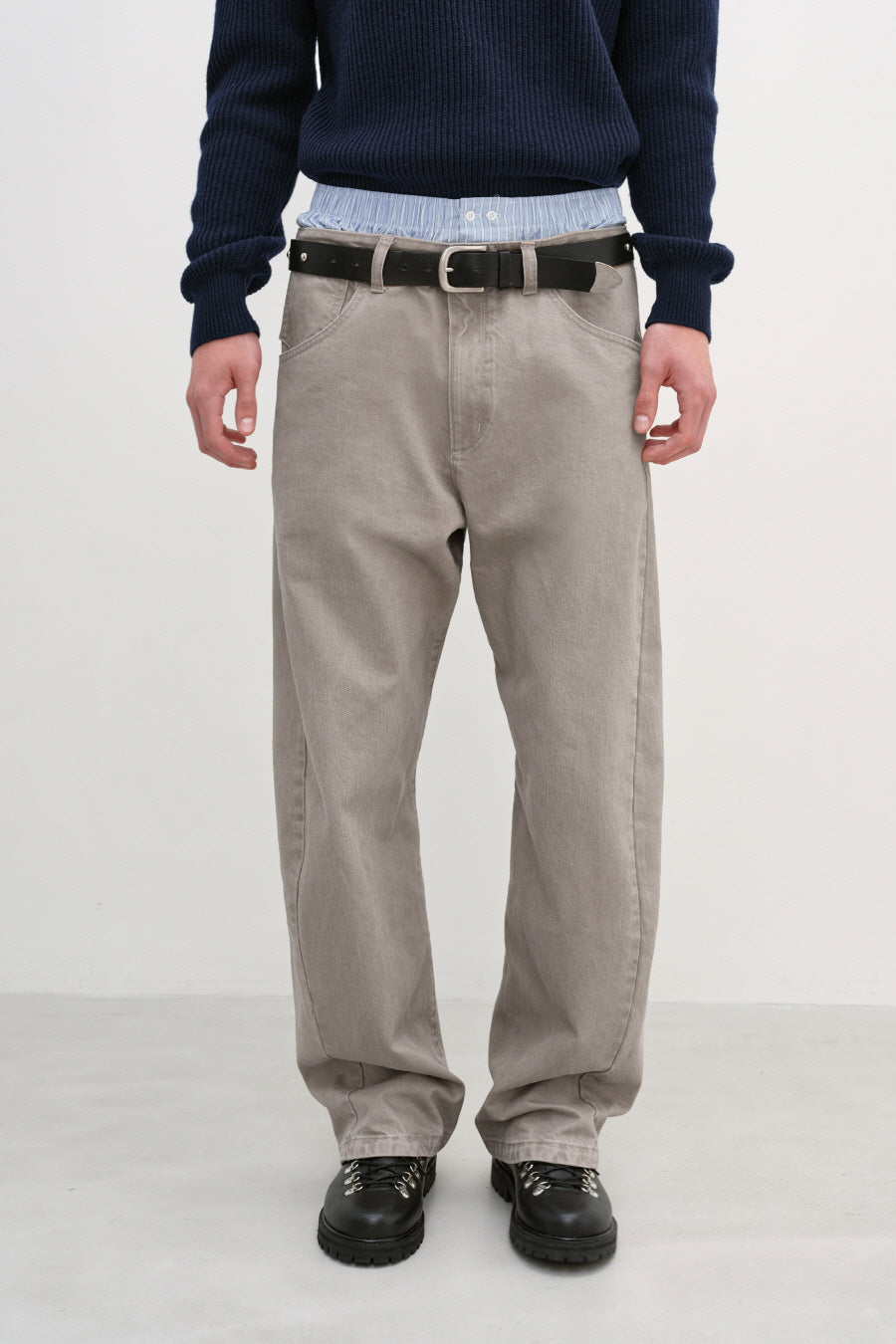 Insilence - Engineer Fit Denim Pants (Beige) product image 7 | TRAB K-Fashion Australia