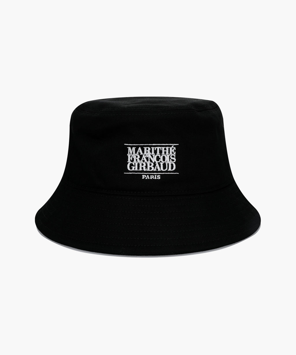 Marithe & Francois Girbaud - Classic Logo Bucket Hat (Black) product image 1 | TRAB K-Fashion Australia