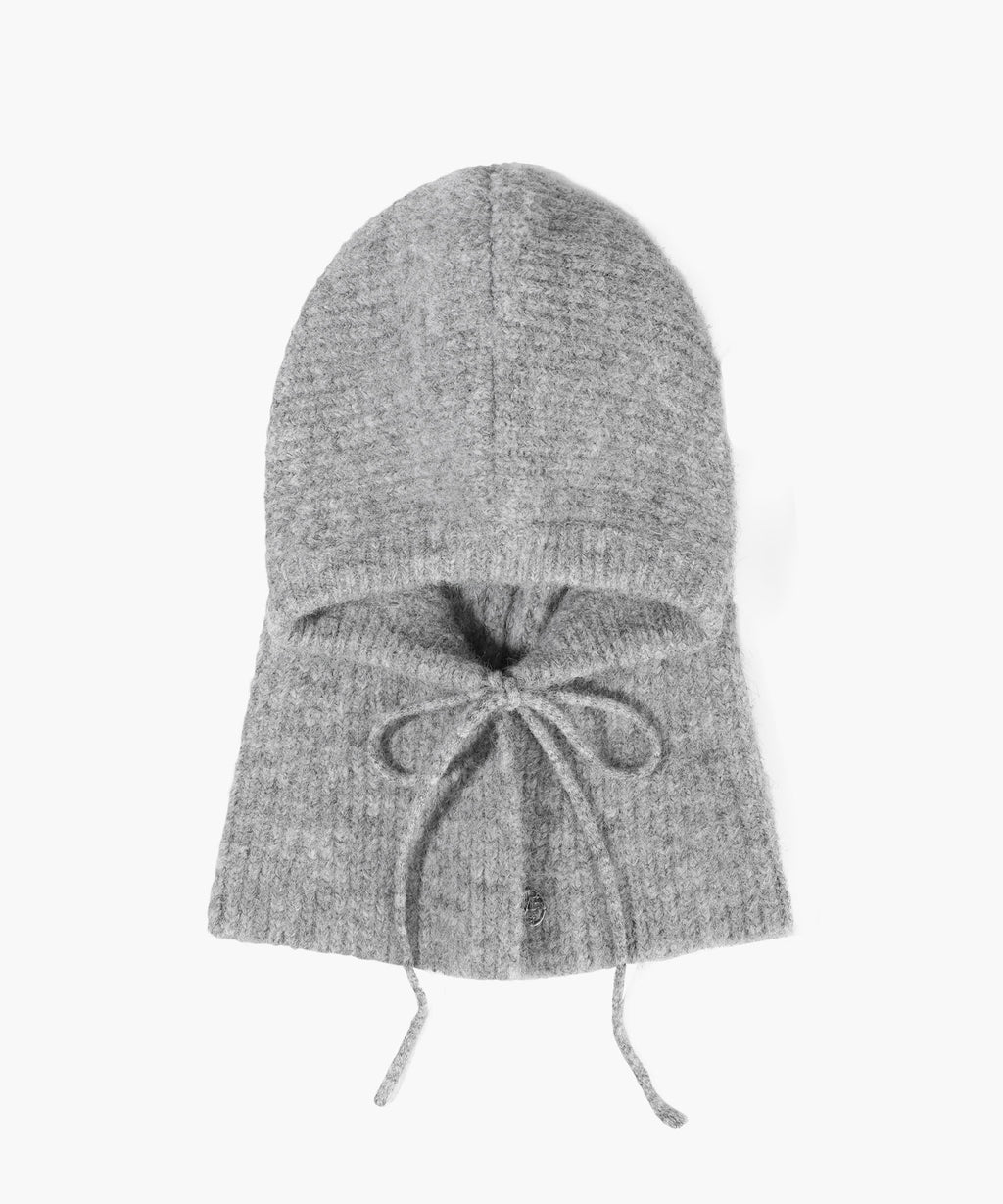 Marithe & Francois Girbaud - Circle Logo Balaclava (Light Gray) product image 1 | TRAB K-Fashion Australia