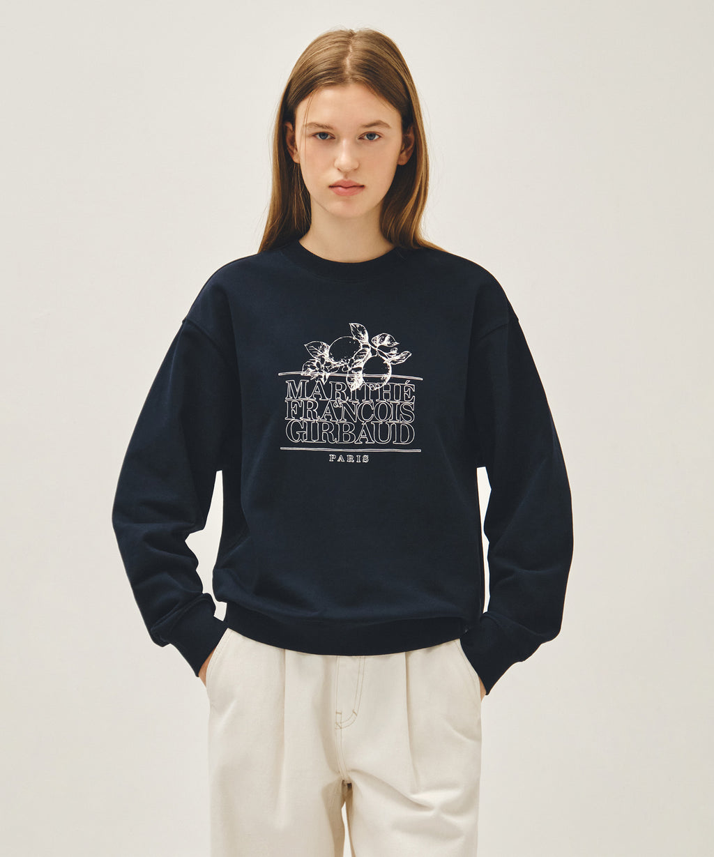 Marithe & Francois Girbaud - Lemon Classic Logo Sweatshirt (Navy) product image 4 | TRAB K-Fashion Australia