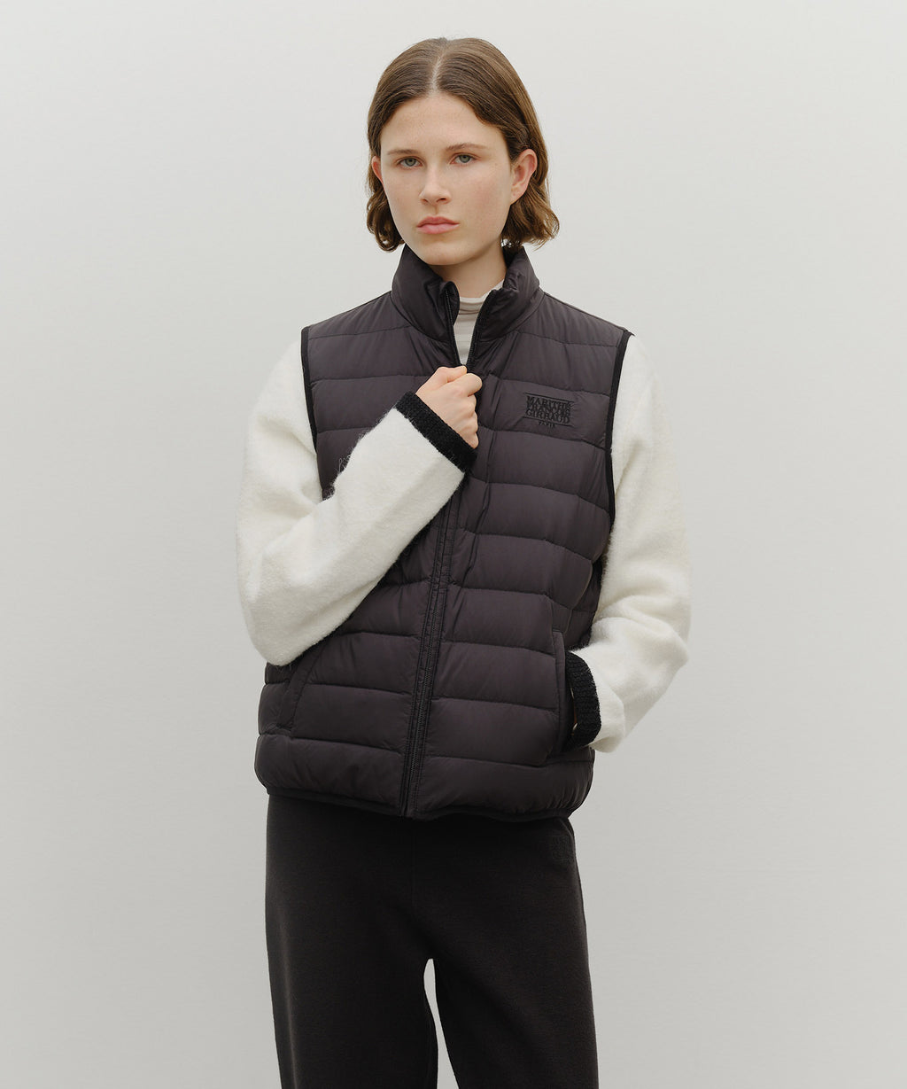 Marithe & Francois Girbaud - Classic Logo Light Down Vest (Black) product image 1 | TRAB K-Fashion Australia