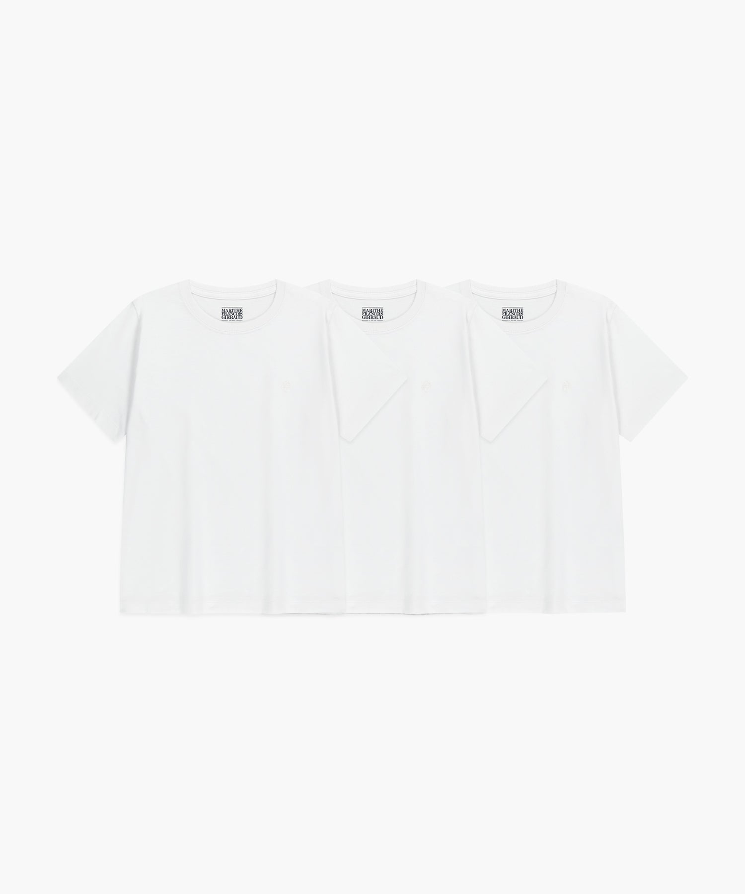 Marithe & Francois Girbaud - 3pack Circle Logo Tee (White) product image 1 | TRAB K-Fashion Australia