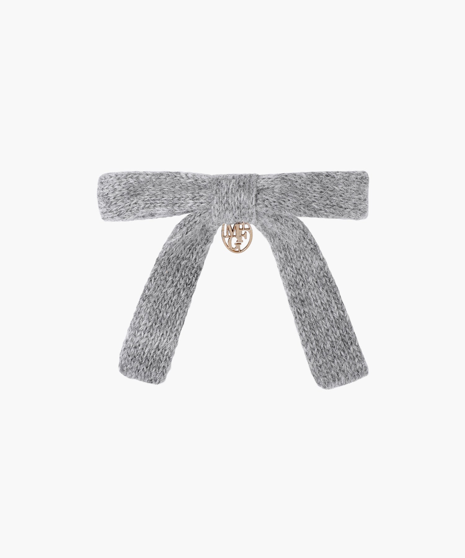 Marithe & Francois Girbaud - Knit Ribbon Hair Pin (Gray) product image 1 | TRAB K-Fashion Australia