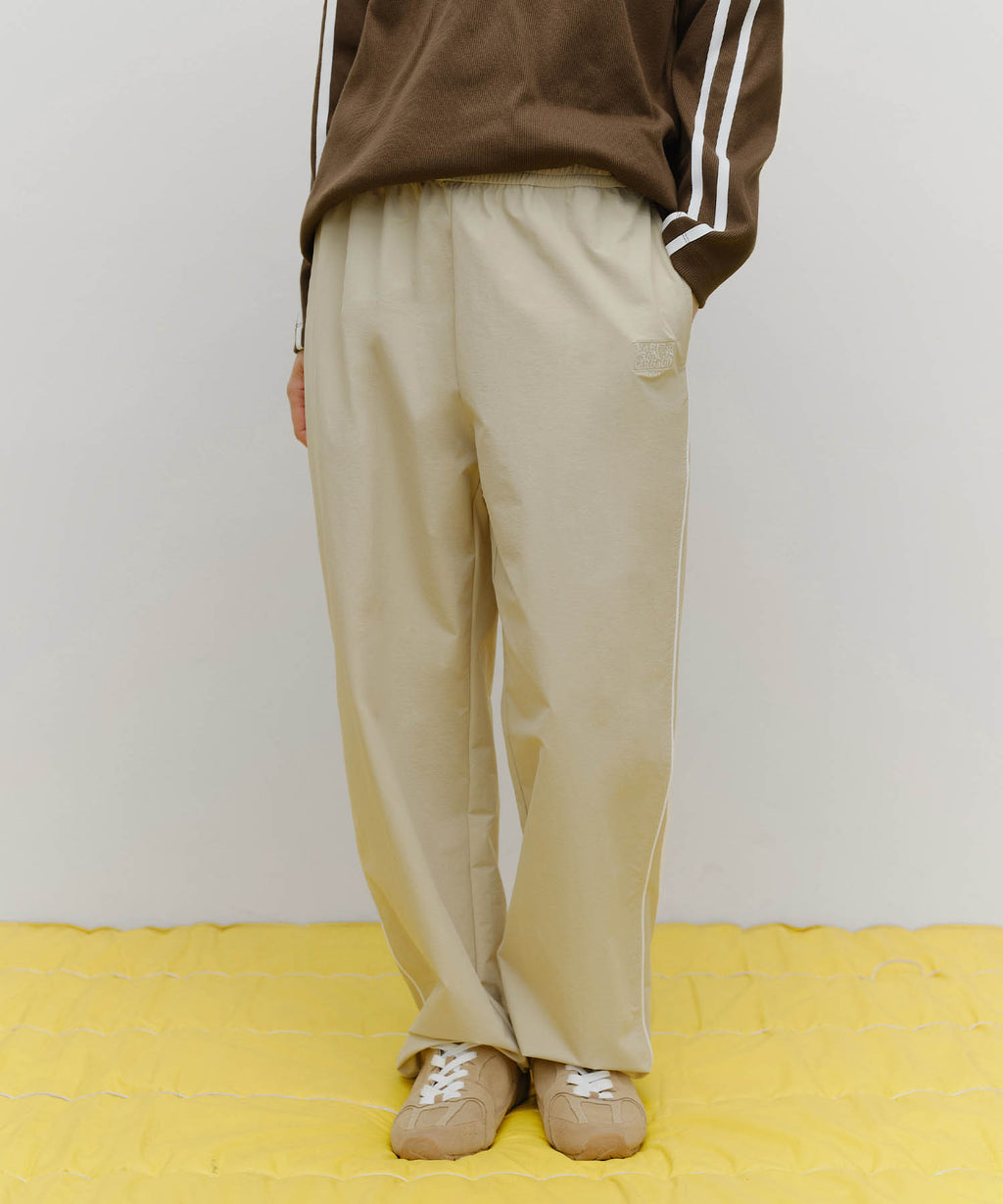 Marithe & Francois Girbaud - Marithe Sport Nylon Track Pants (Beige) product image 1 | TRAB K-Fashion Australia