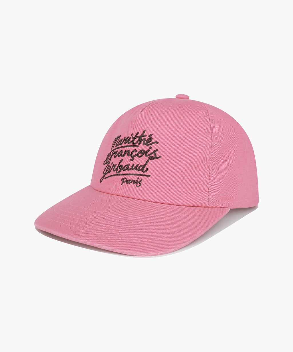 Marithe & Francois Girbaud - Drawing Logo 5panel Cap (Pink) product image 1 | TRAB K-Fashion Australia