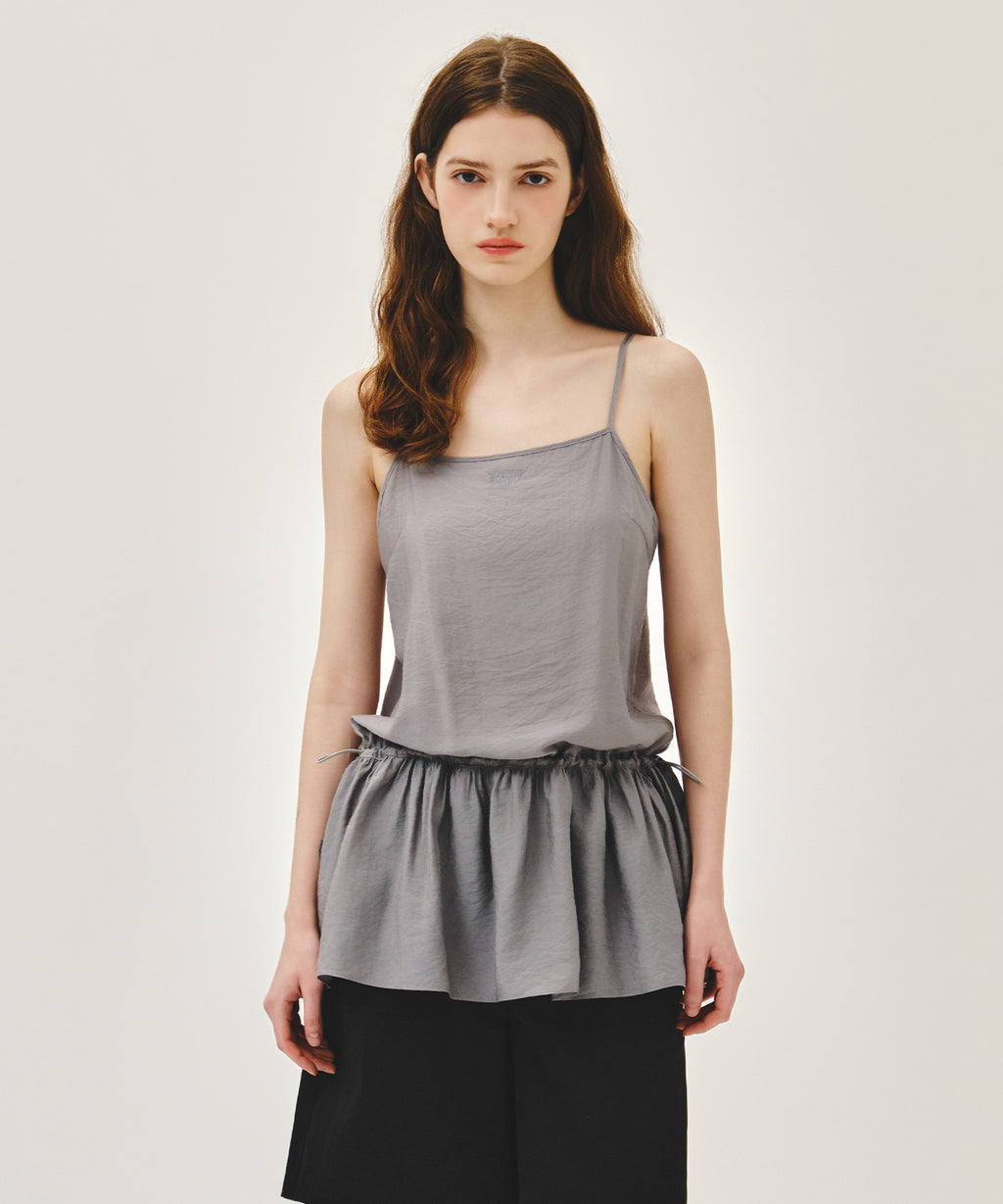Marithe & Francois Girbaud - Shirring Sleeveless Dress (Gray) product image 1 | TRAB K-Fashion Australia