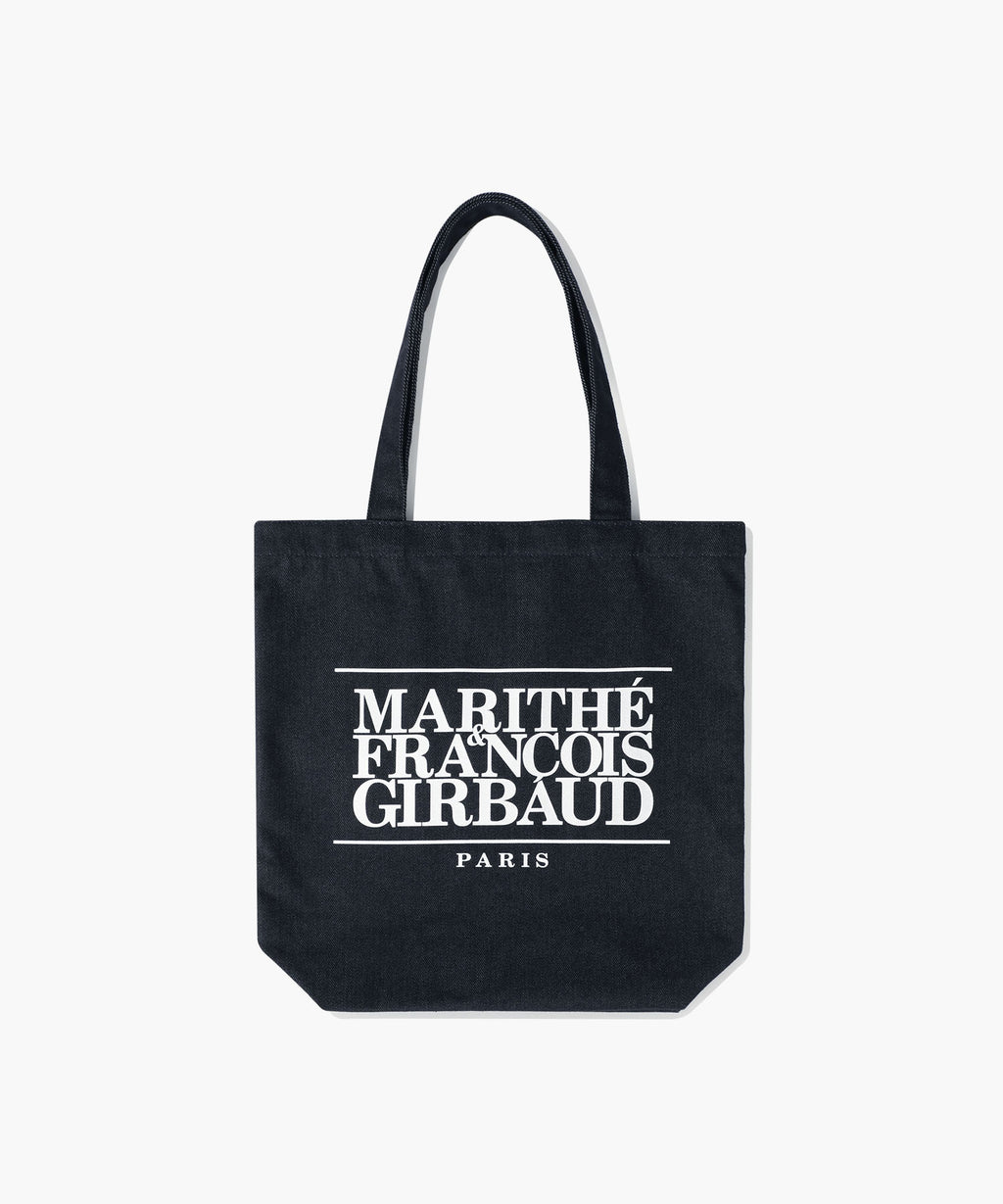 Marithe & Francois Girbaud - Classic Logo Denim Eco Bag (Dark Blue) product image 1 | TRAB K-Fashion Australia