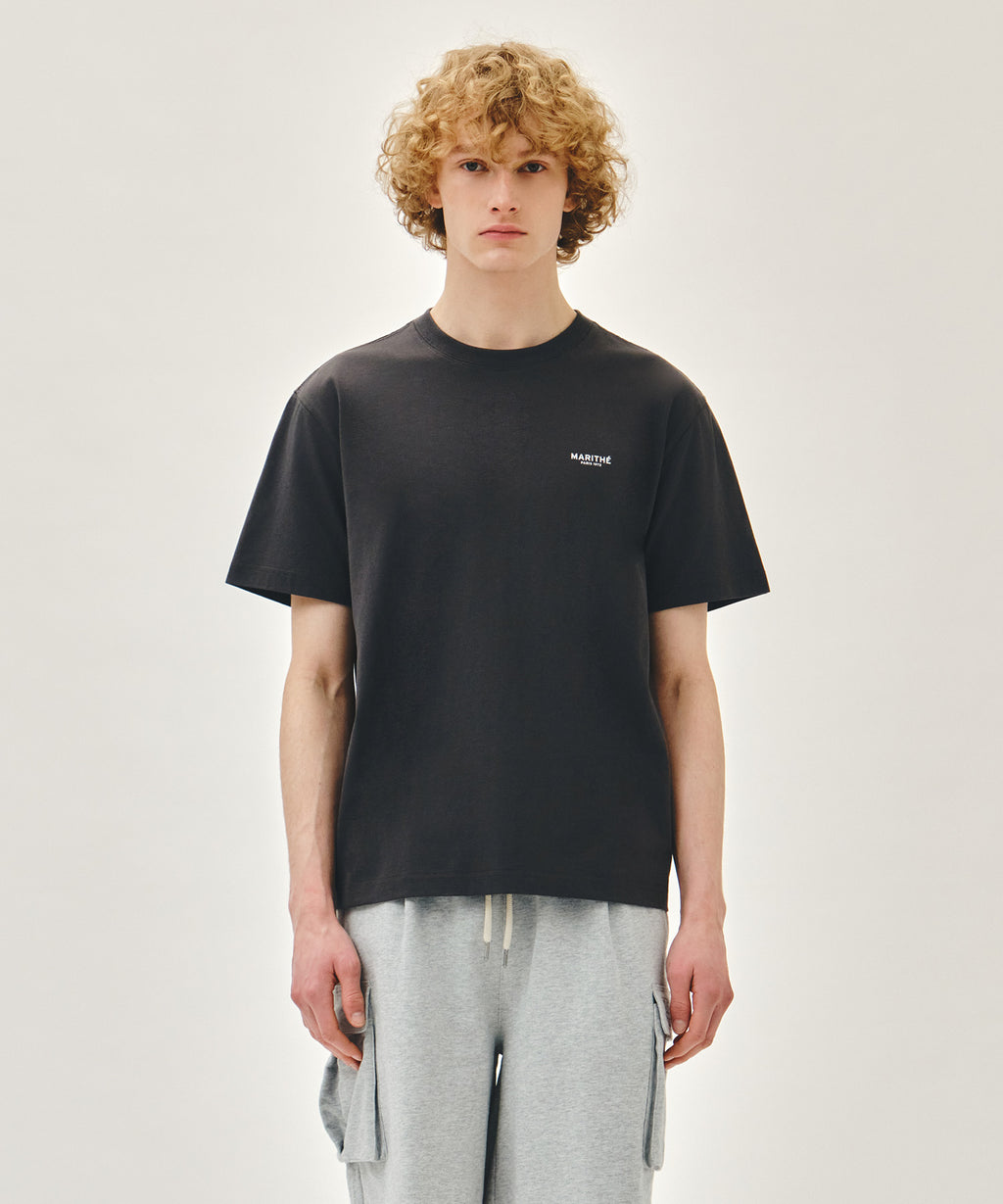Marithe & Francois Girbaud - Small Regular Logo Tee (Charcoal) product image 1 | TRAB K-Fashion Australia