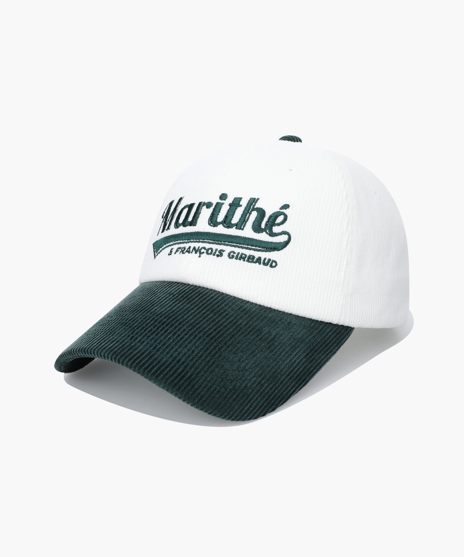 Marithe & Francois Girbaud - Vintage Logo Corduroy Covered Cap (Dark Green) product image 1 | TRAB K-Fashion Australia