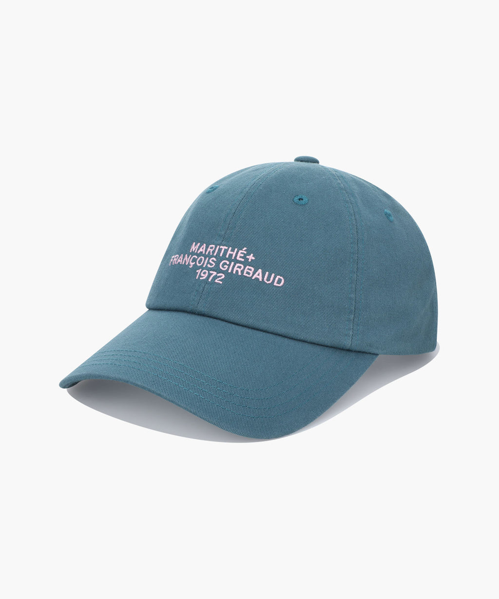 Marithe & Francois Girbaud - Lettering Logo Ball Cap (Stone Blue) product image 1 | TRAB K-Fashion Australia