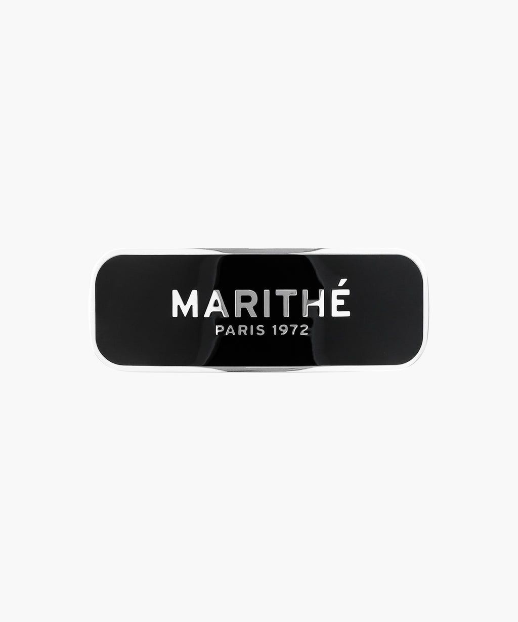 Marithe & Francois Girbaud - Regular Logo Enamel Hair Pin (Black) product image 1 | TRAB K-Fashion Australia