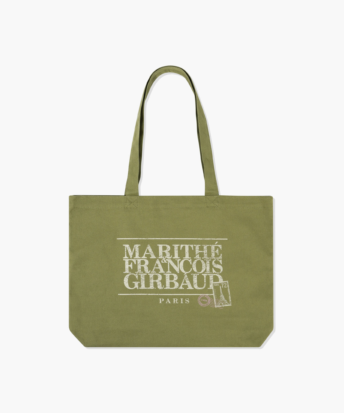 Marithe & Francois Girbaud - Classic Logo Stamp Eco Bag (Olive) product image 1 | TRAB K-Fashion Australia