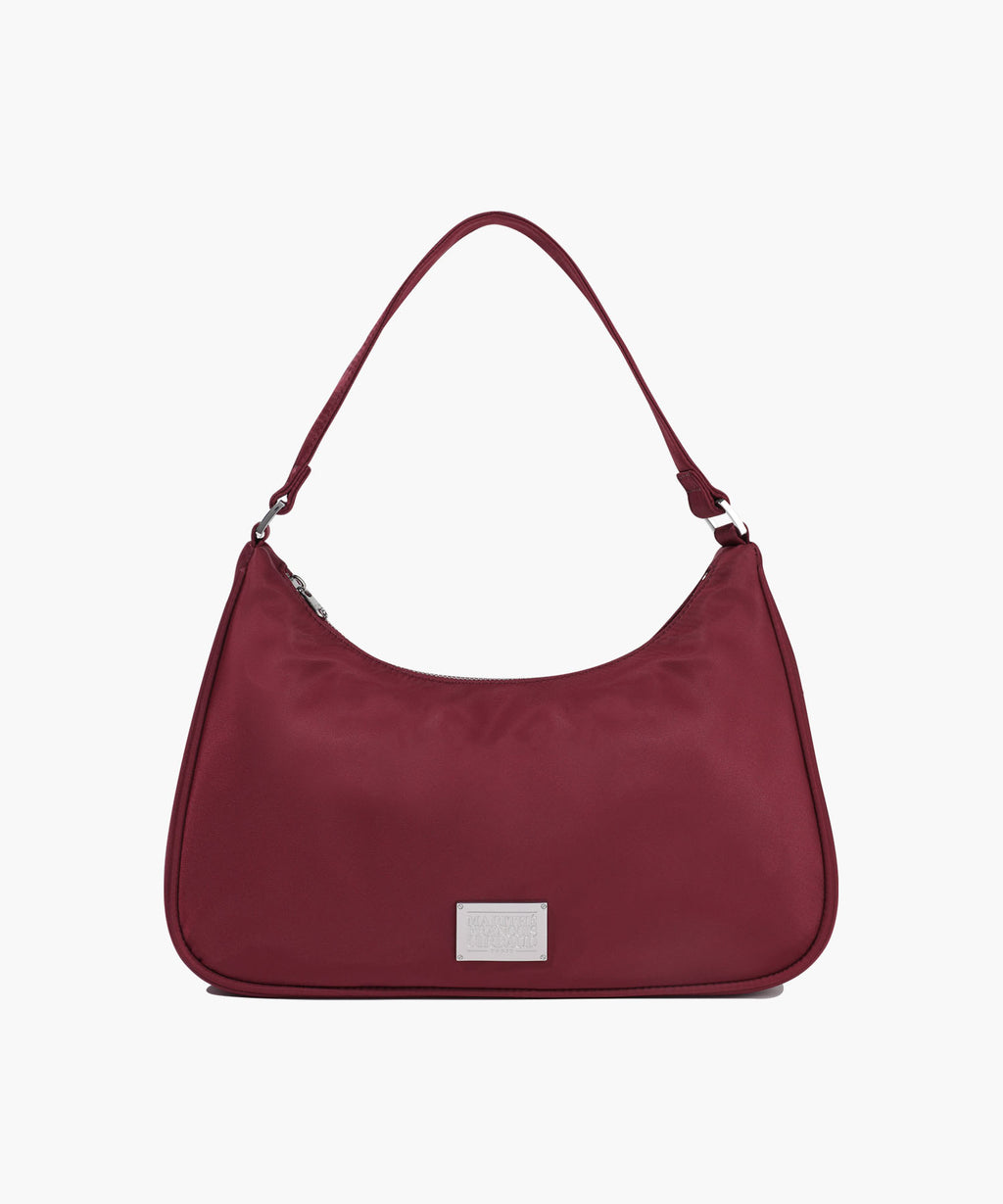 Marithe & Francois Girbaud - Classic Logo Hobo Bag (Burgundy) product image 1 | TRAB K-Fashion Australia