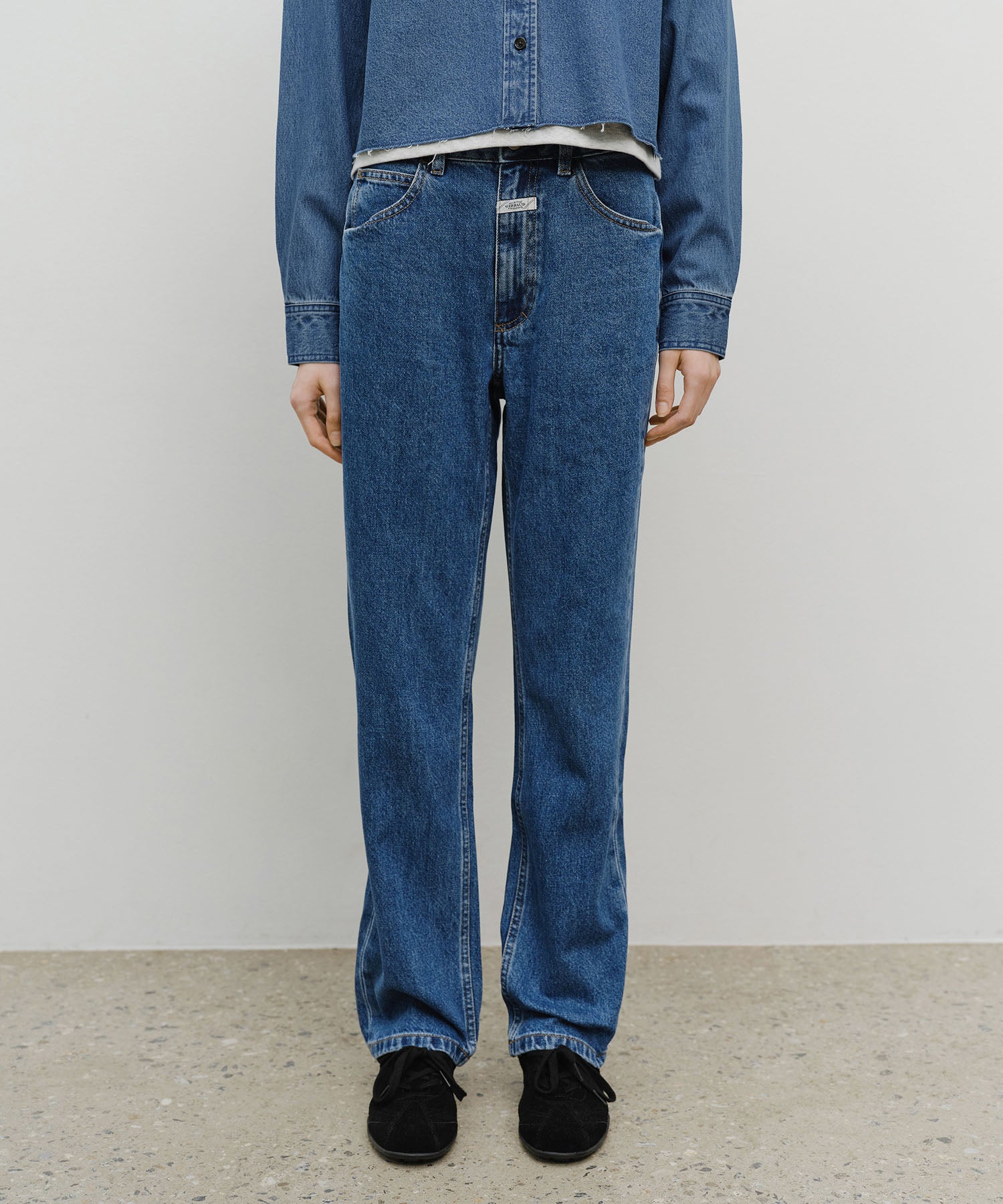Marithe & Francois Girbaud - Slim Straight Denim Pants (Blue) product image 1 | TRAB K-Fashion Australia