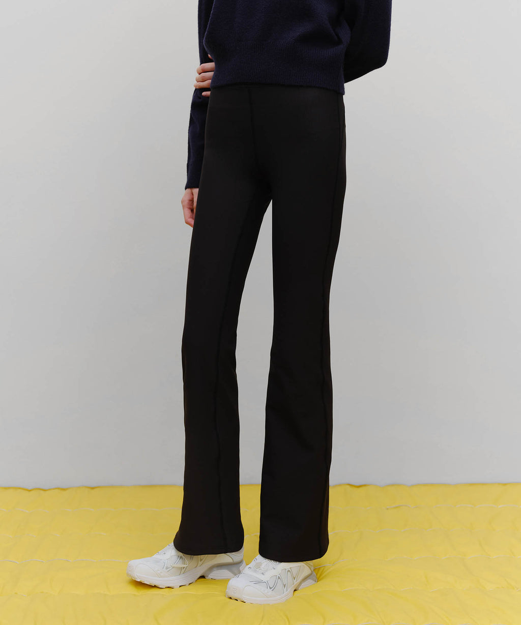 Marithe & Francois Girbaud - Marithe Sport W Classic Logo Bootcut Leggings (Black) product image 1 | TRAB K-Fashion Australia