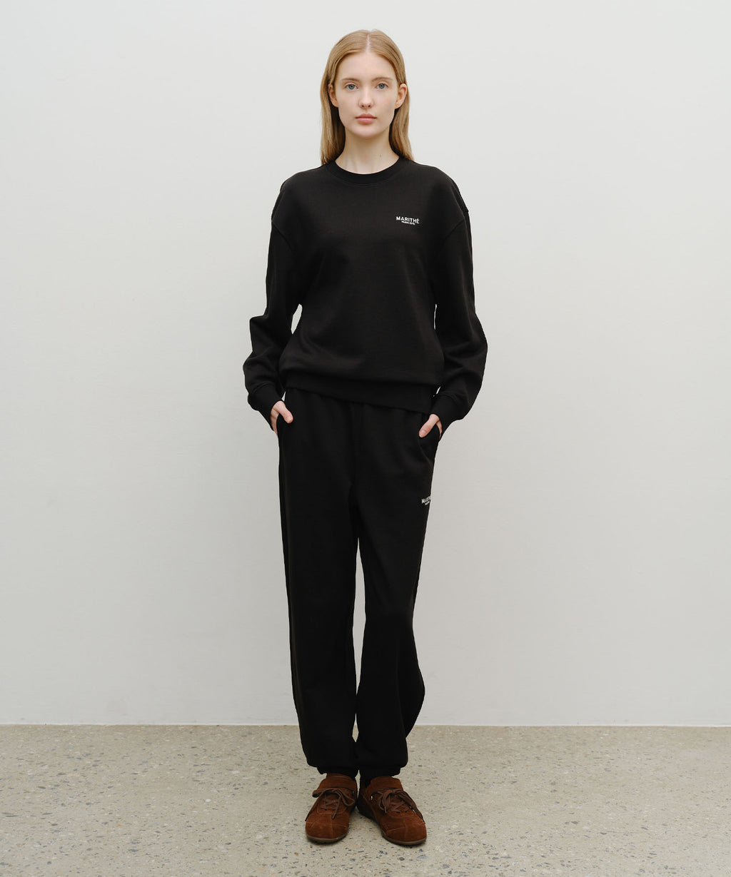 Marithe & Francois Girbaud - Regular Logo Sweat Set-up (Black) product image 1 | TRAB K-Fashion Australia