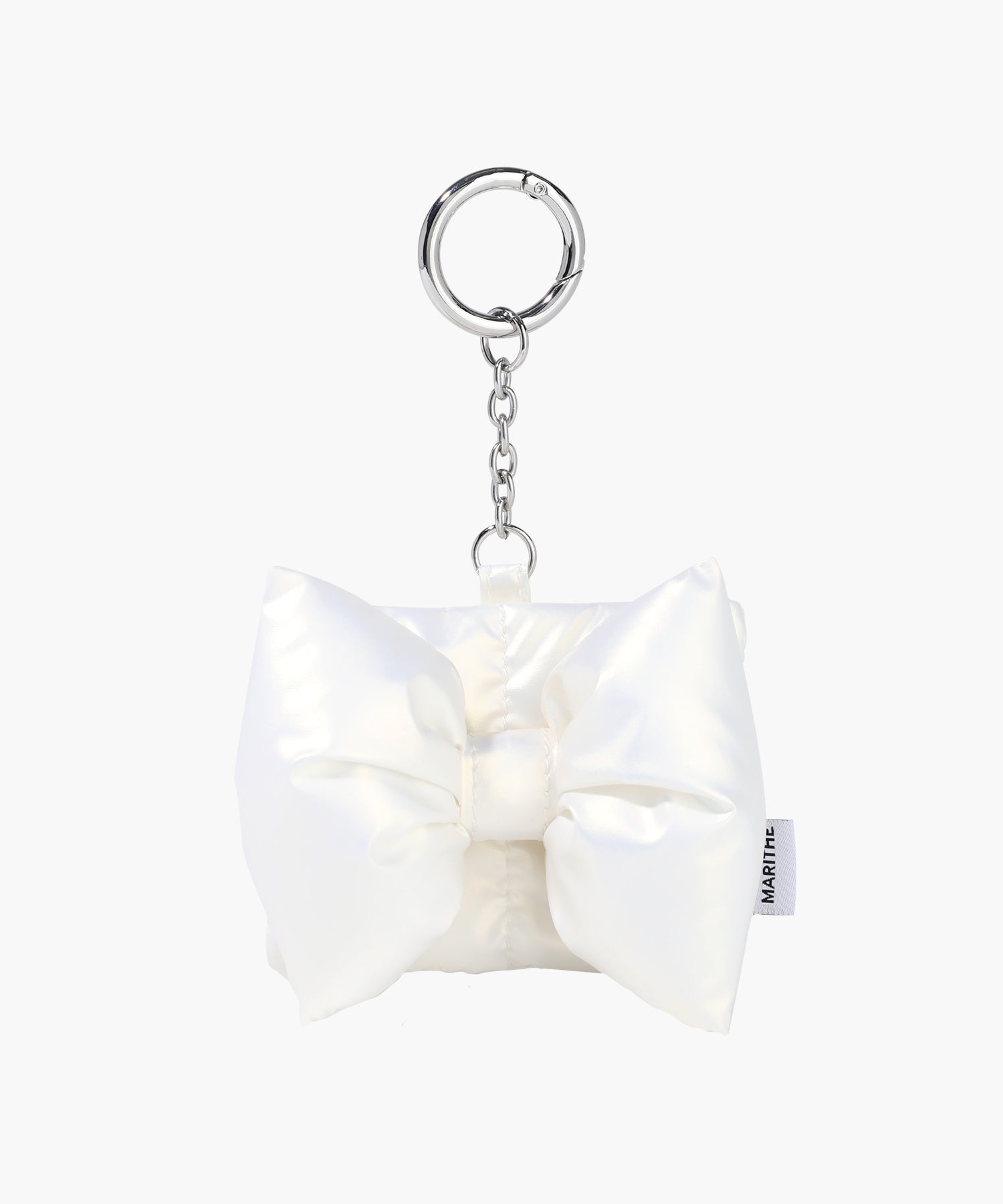 Marithe & Francois Girbaud - Padding Ribbon Pouch Keyring (Ivory) product image 1 | TRAB K-Fashion Australia