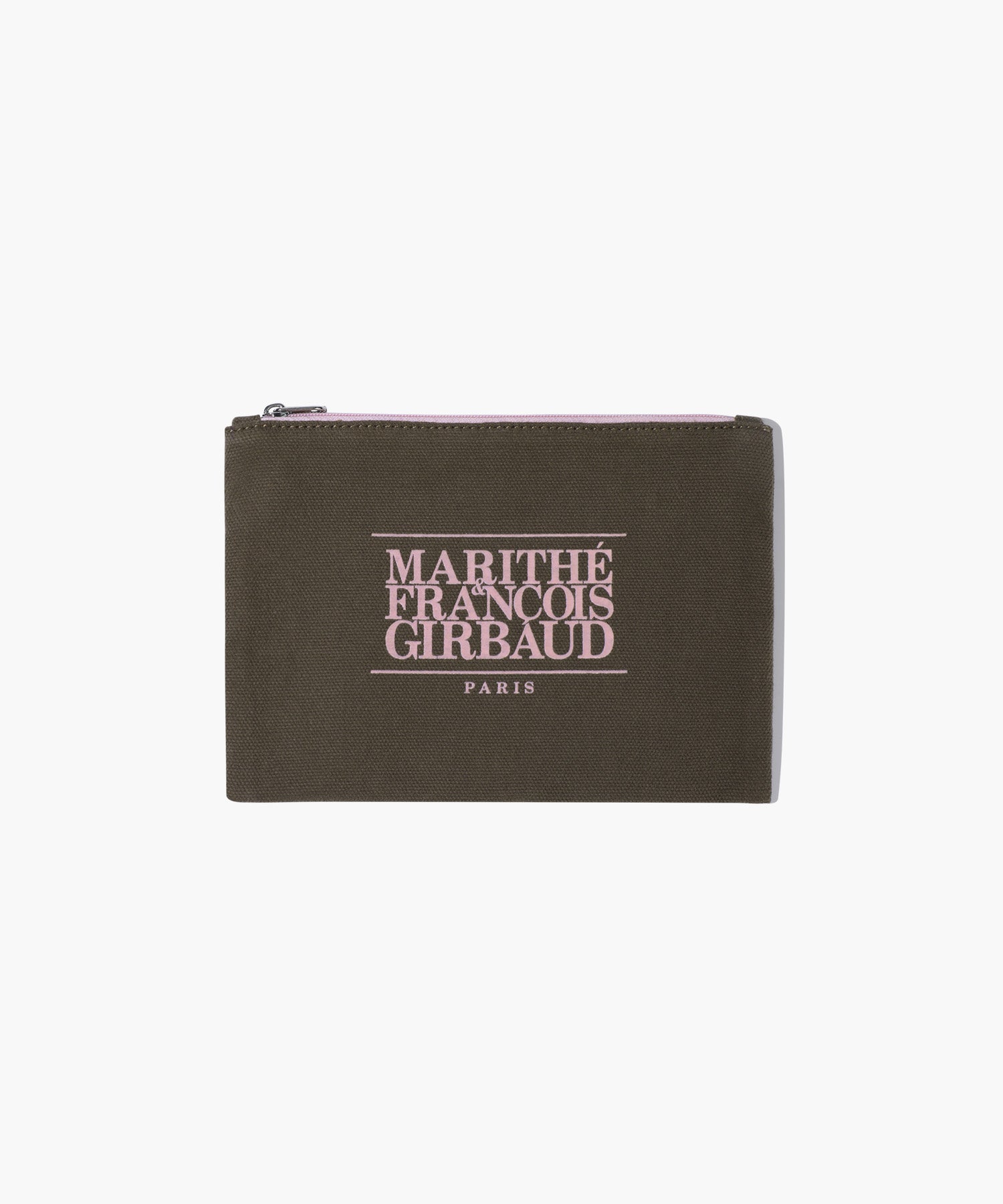 Marithe & Francois Girbaud - Classic Logo Color Cotton Pouch (Brown) product image 1 | TRAB K-Fashion Australia