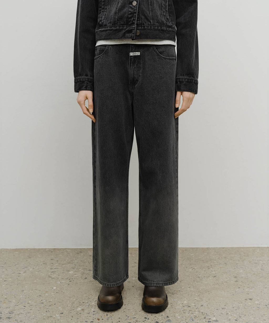 Marithe & Francois Girbaud - Gradation Denim Pants (Black) product image 1 | TRAB K-Fashion Australia