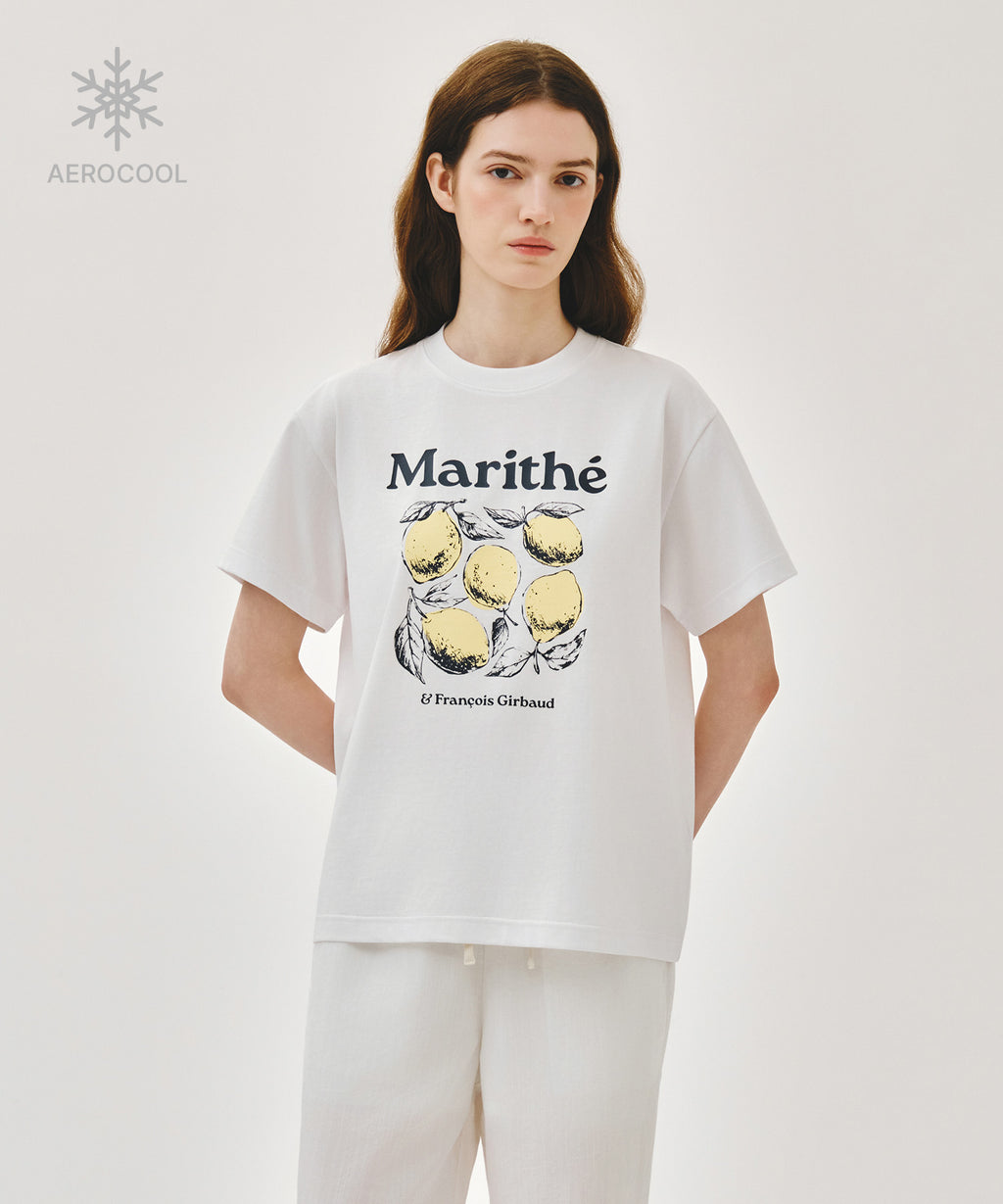Marithe & Francois Girbaud - Aerocool Lemon Graphic Tee (White) product image 5 | TRAB K-Fashion Australia
