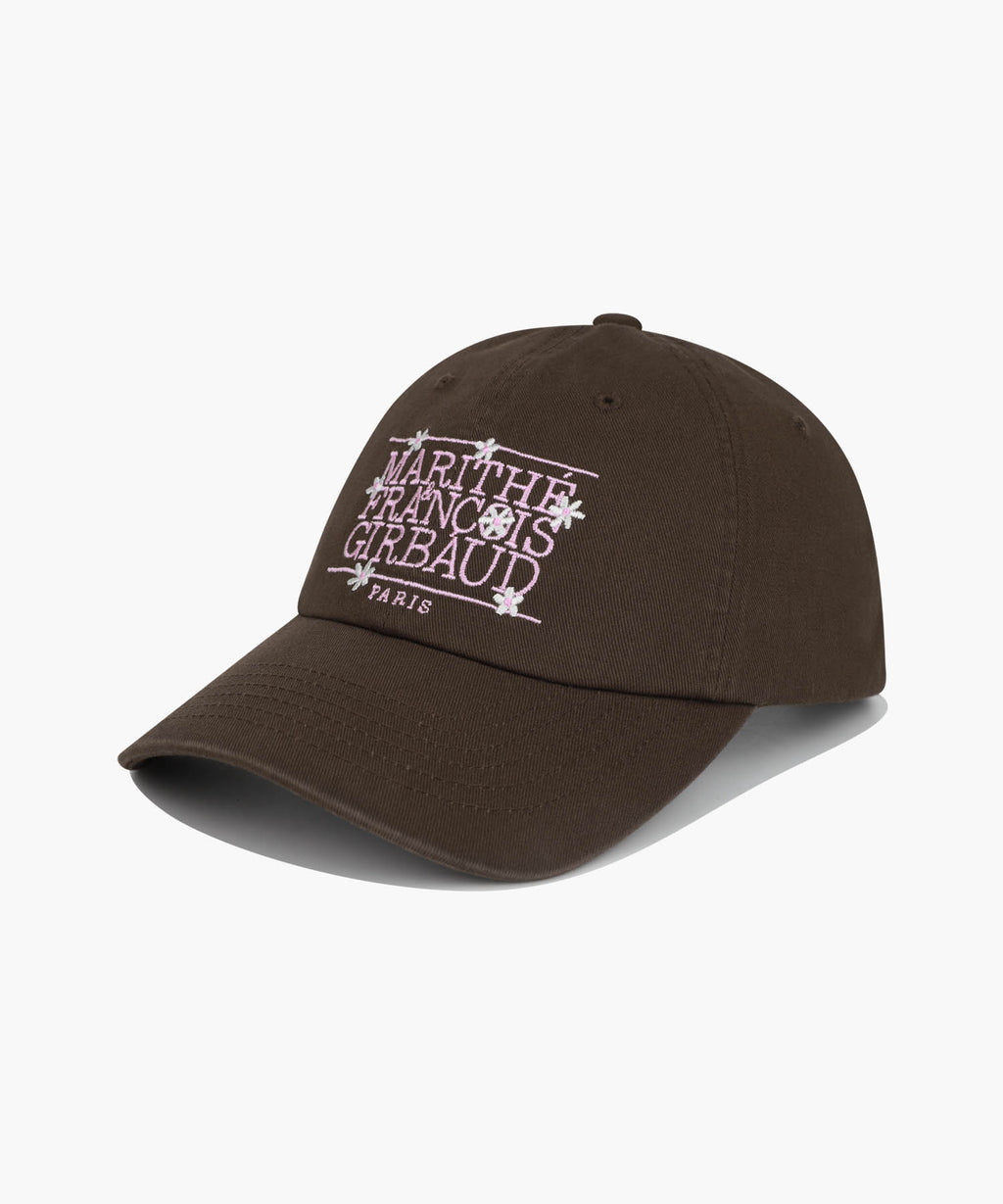Marithe & Francois Girbaud - Flower Classic Logo Cap (Brown) product image 1 | TRAB K-Fashion Australia