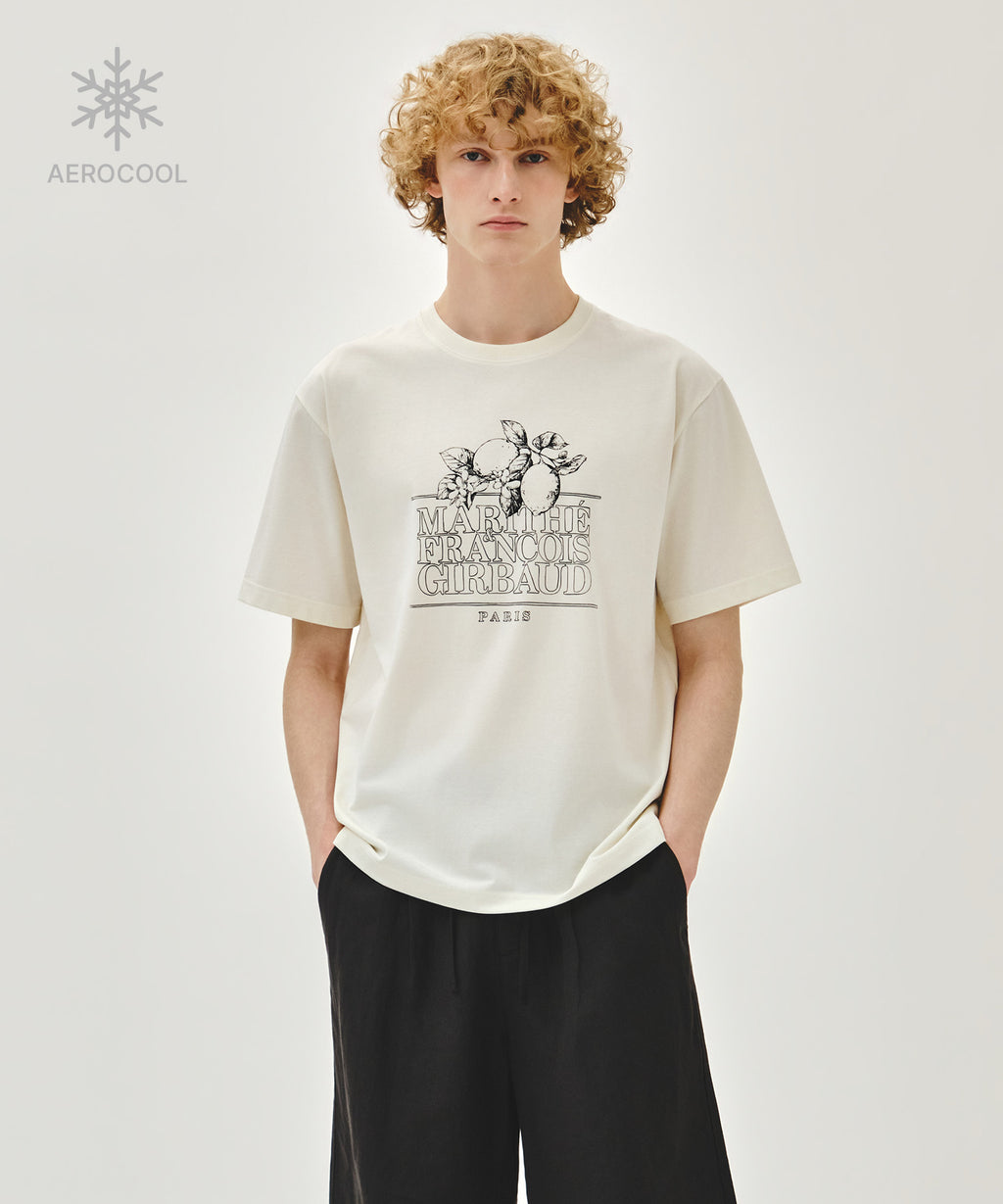 Marithe & Francois Girbaud - Aerocool Lemon Classic Logo Tee (Ivory) product image 1 | TRAB K-Fashion Australia
