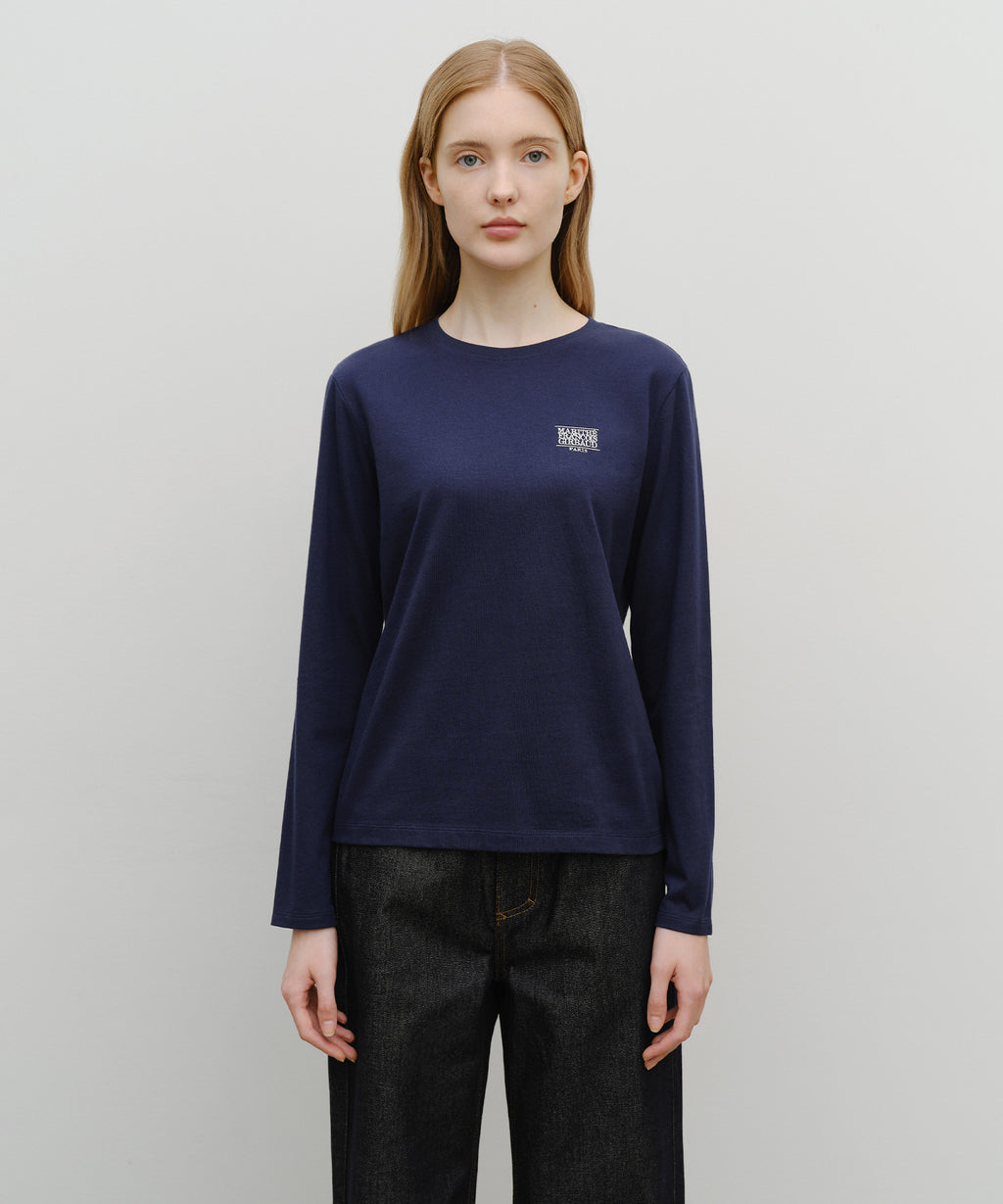 Marithe & Francois Girbaud - Classic Logo Long Sleeve (Navy) product image 1 | TRAB K-Fashion Australia