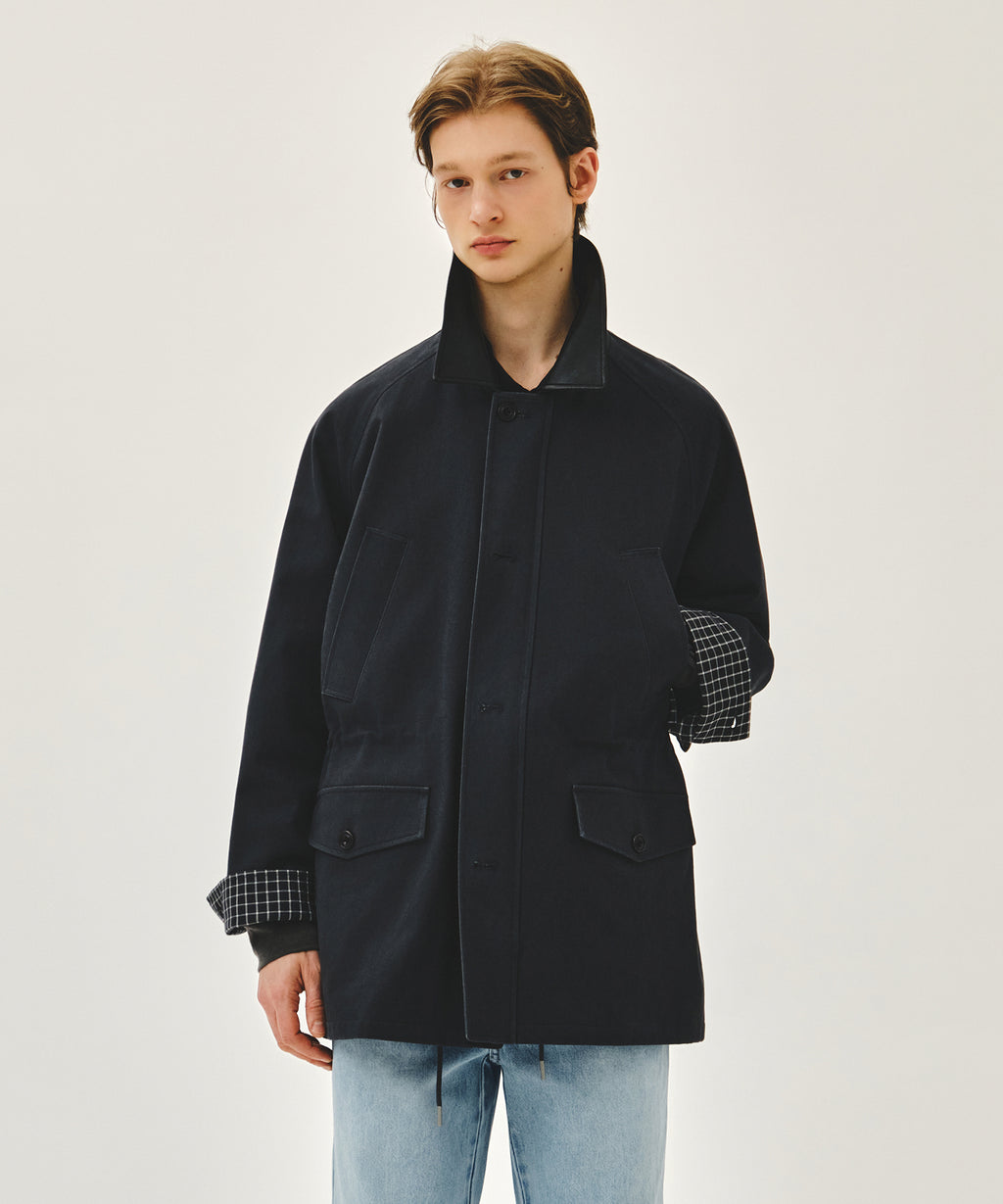 Marithe & Francois Girbaud - Cotton Washed Hunting Jacket (Charcoal) product image 1 | TRAB K-Fashion Australia