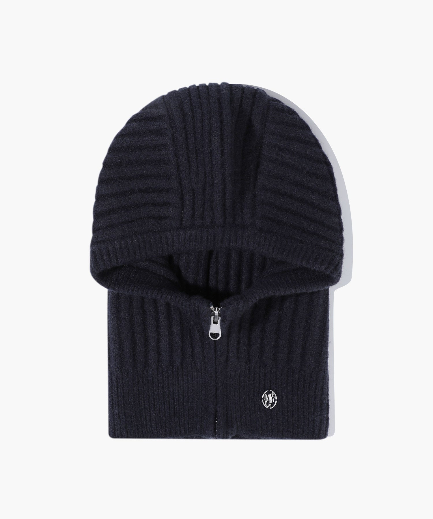 Marithe & Francois Girbaud - Circle Logo Zip Up Balaclava (Navy) product image 1 | TRAB K-Fashion Australia