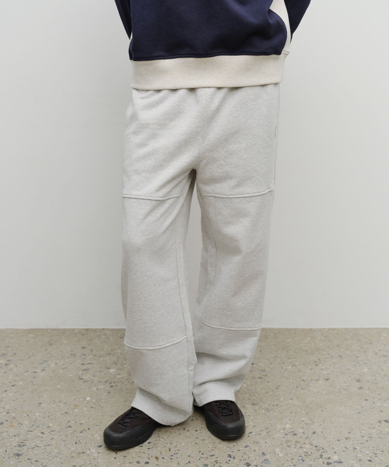 Marithe & Francois Girbaud - Classic Logo Sweat Pants (Light Heather Gray) product image 1 | TRAB K-Fashion Australia