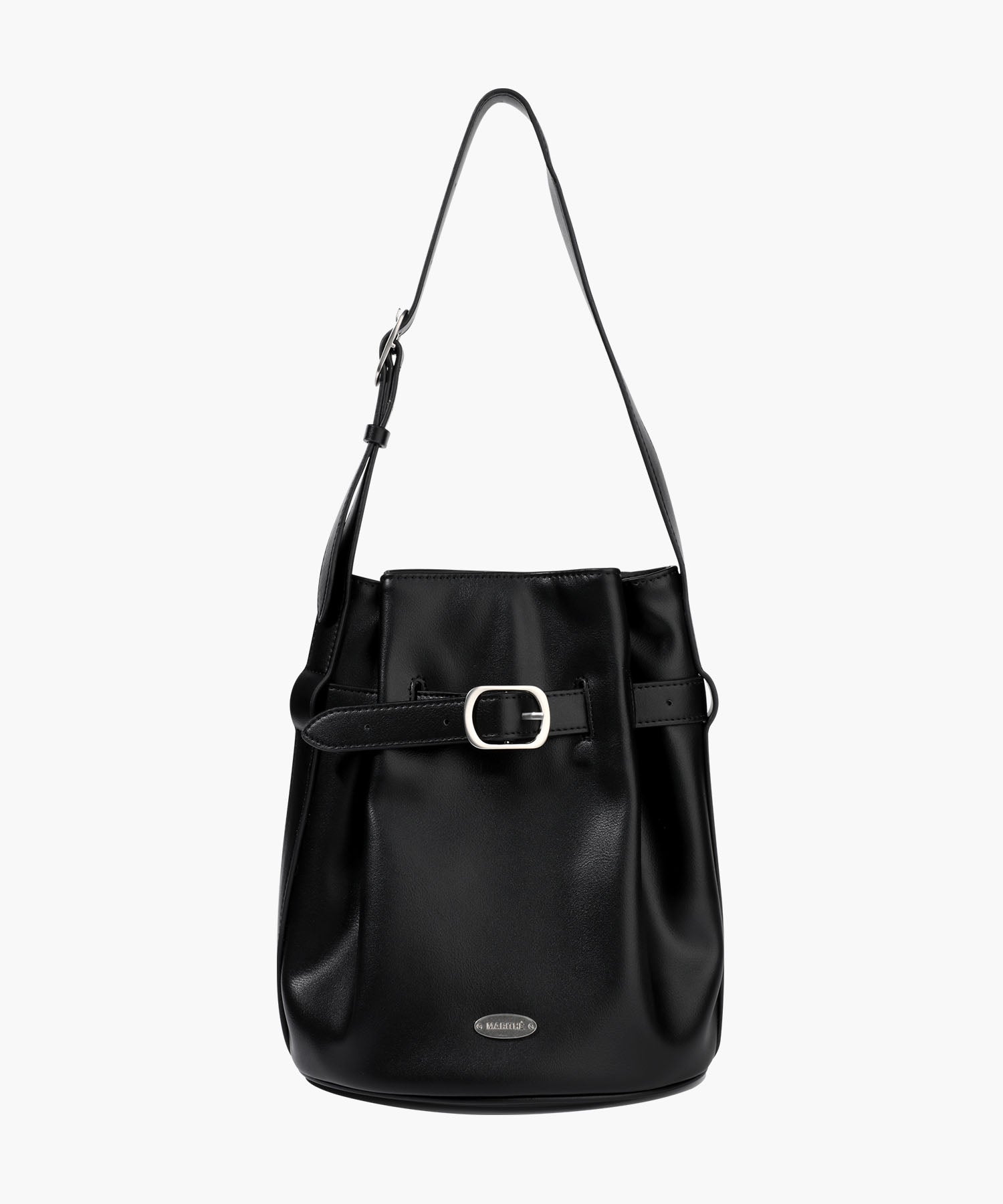 Marithe & Francois Girbaud - Buckle Strap Bucket Bag (Black) product image 1 | TRAB K-Fashion Australia