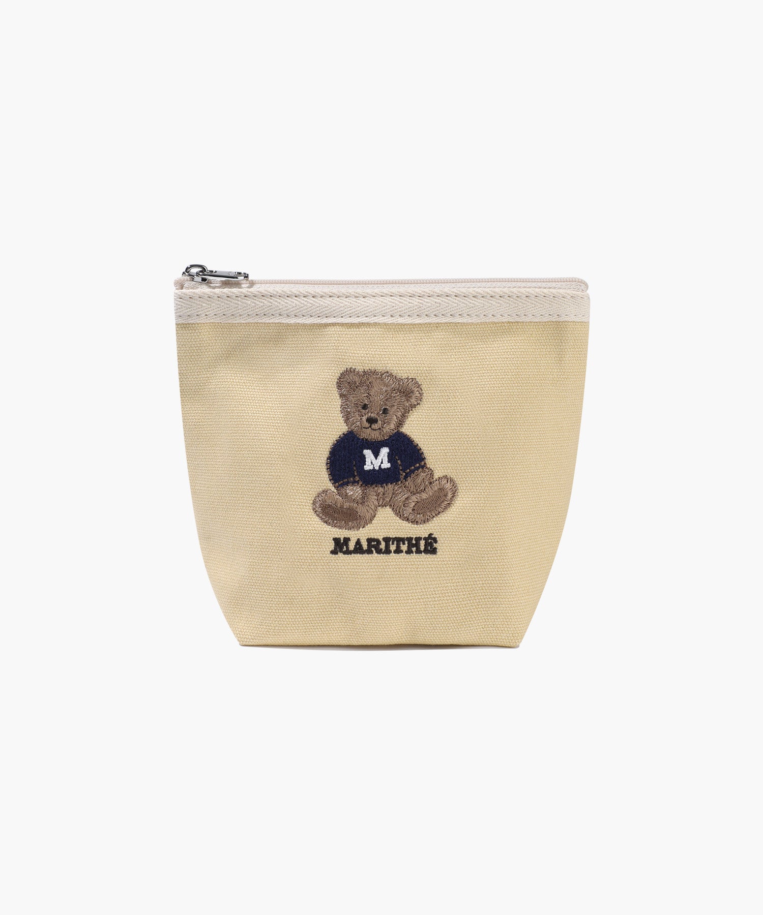 Marithe & Francois Girbaud - Doodle Bear Pouch (Beige) product image 1 | TRAB K-Fashion Australia