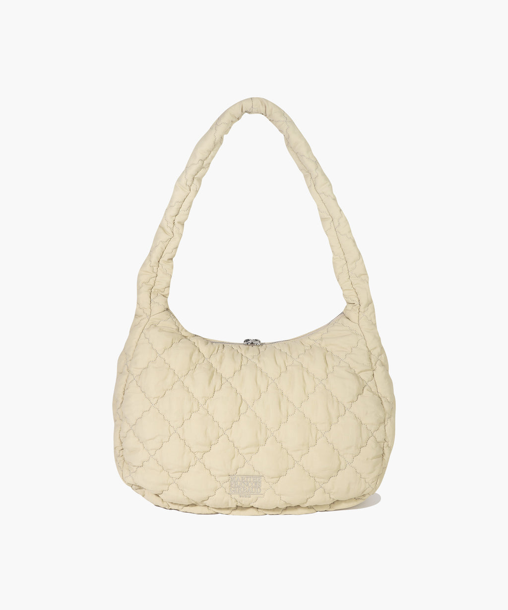 Marithe & Francois Girbaud - Classic Logo Padding Cross Bag (Beige) product image 3 | TRAB K-Fashion Australia