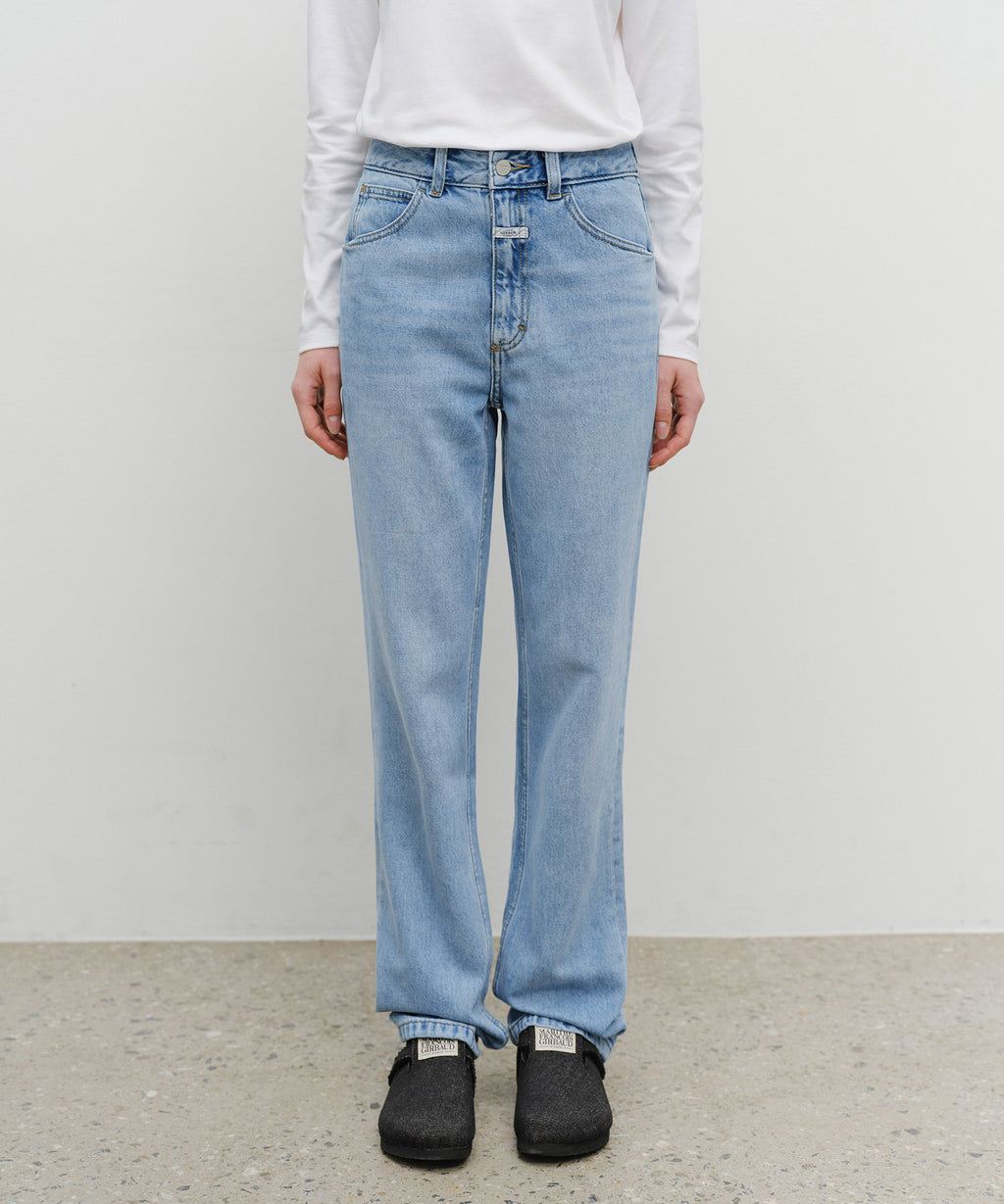 Marithe & Francois Girbaud - Slim Straight Denim Pants (Light Blue) product image 1 | TRAB K-Fashion Australia