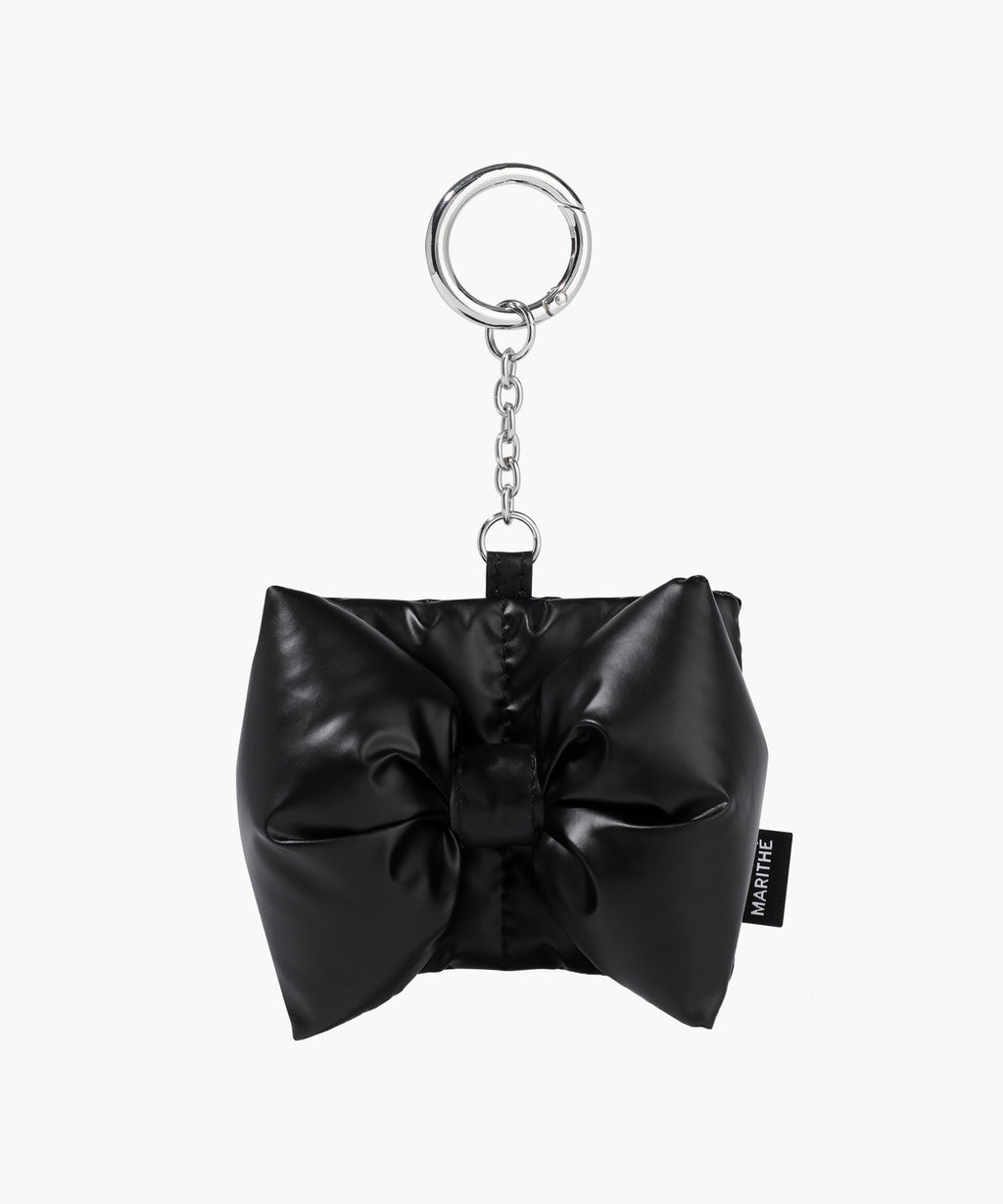 Marithe & Francois Girbaud - Padding Ribbon Pouch Keyring (Black) product image 1 | TRAB K-Fashion Australia