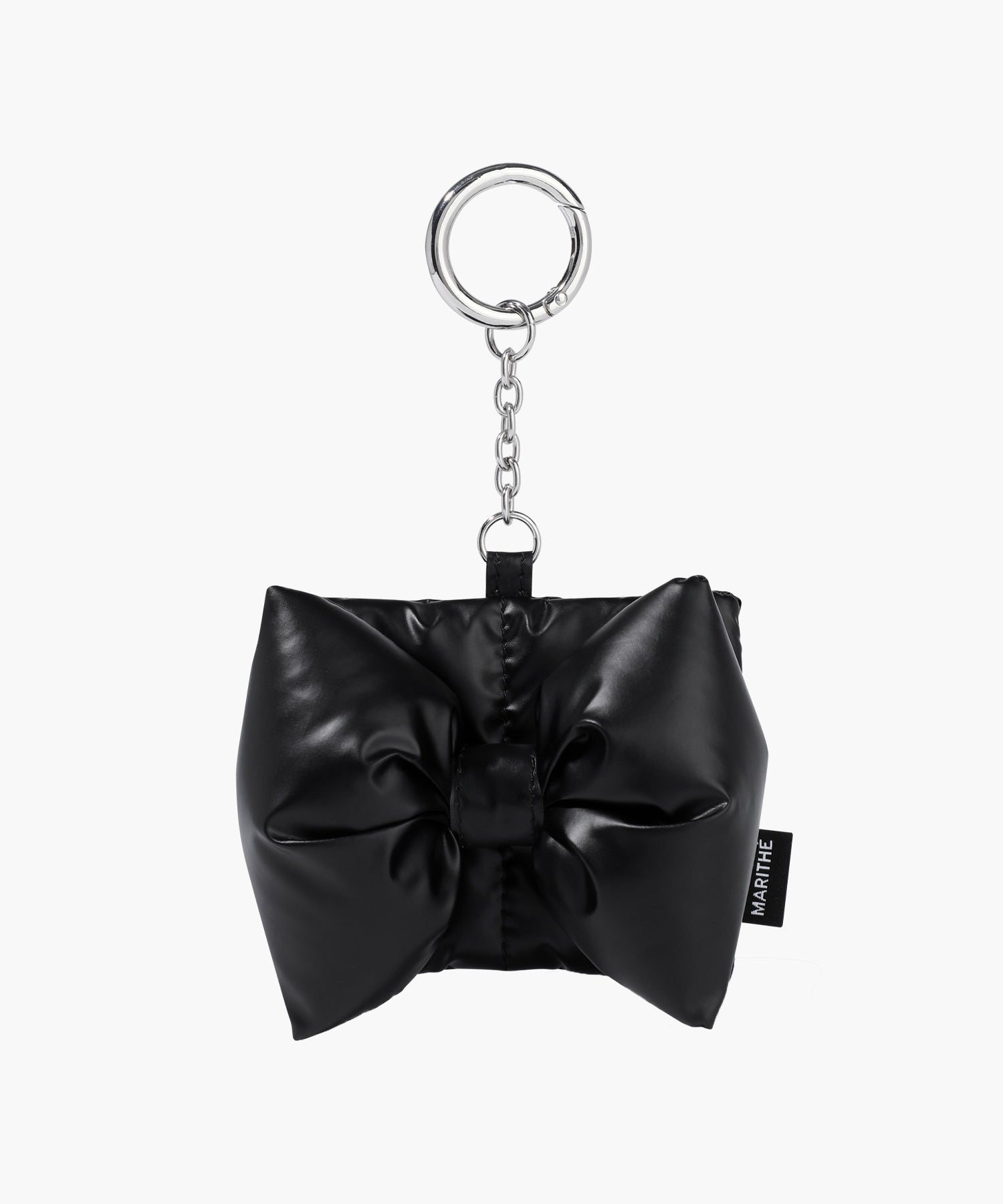 Marithe & Francois Girbaud - Padding Ribbon Pouch Keyring (Black) product image 1 | TRAB K-Fashion Australia