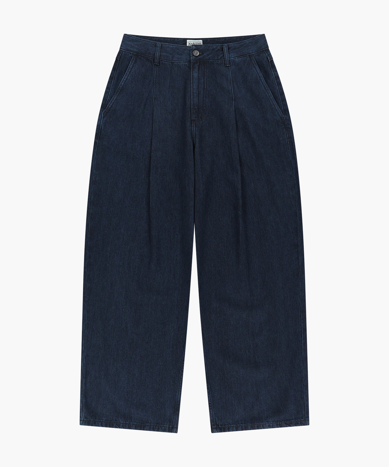 Marithe & Francois Girbaud - Wide Fit Tuck Denim Pants (Indigo) product image 1 | TRAB K-Fashion Australia