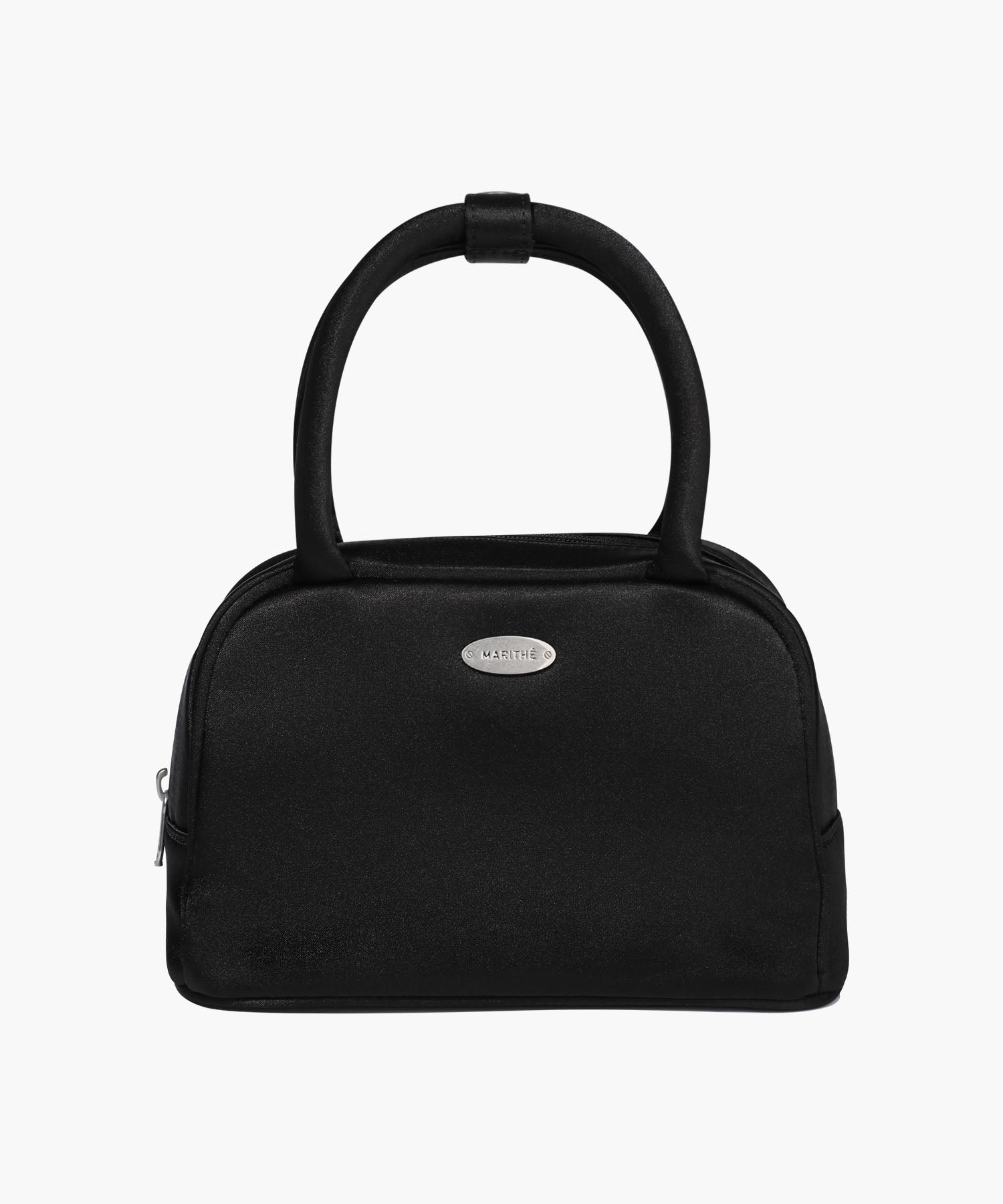 Marithe & Francois Girbaud - Regular Logo Satin Mini Tote Bag (Black) product image 1 | TRAB K-Fashion Australia