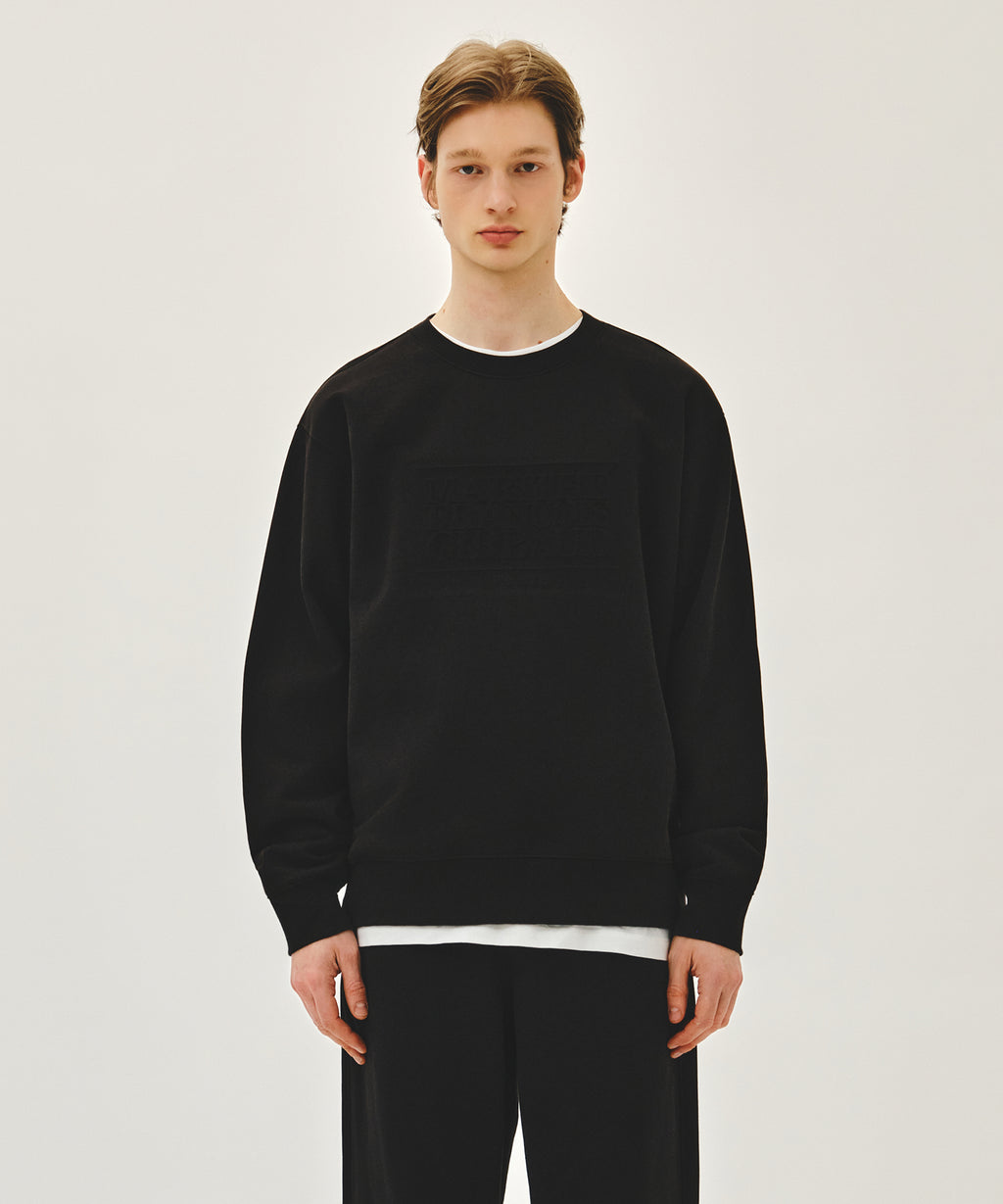 Marithe & Francois Girbaud - Embo Classic Logo Sweatshirt (Black) product image 1 | TRAB K-Fashion Australia