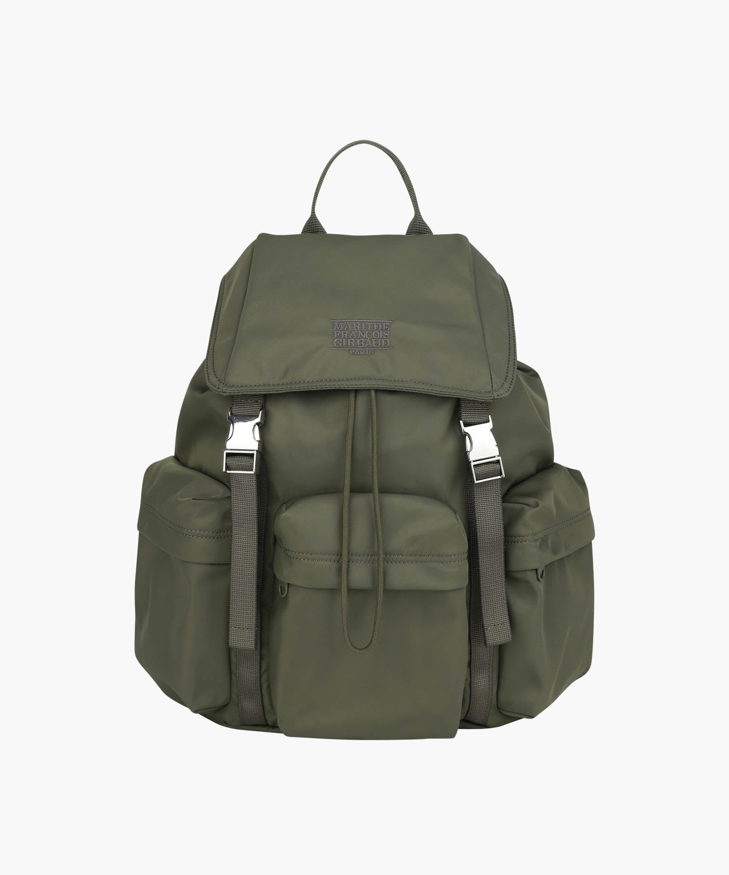 Marithe & Francois Girbaud - Classic Logo Metal Buckle Backpack (Khaki) product image 1 | TRAB K-Fashion Australia