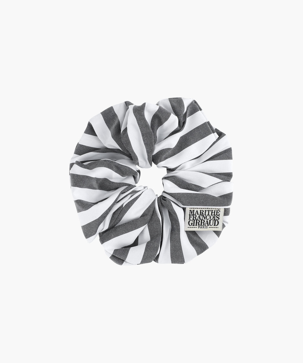 Marithe & Francois Girbaud - Classic Logo Stripe Hair Scrunchie (Black) product image 1 | TRAB K-Fashion Australia