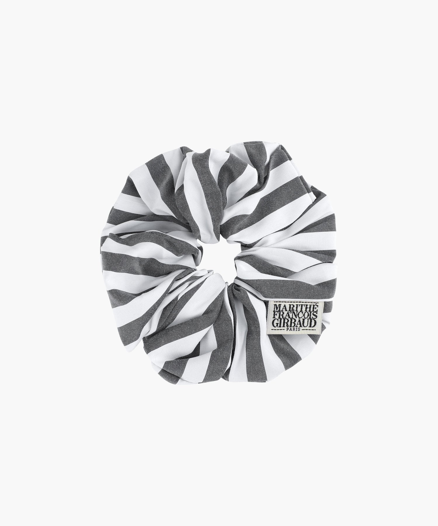 Marithe & Francois Girbaud - Classic Logo Stripe Hair Scrunchie (Black) product image 1 | TRAB K-Fashion Australia