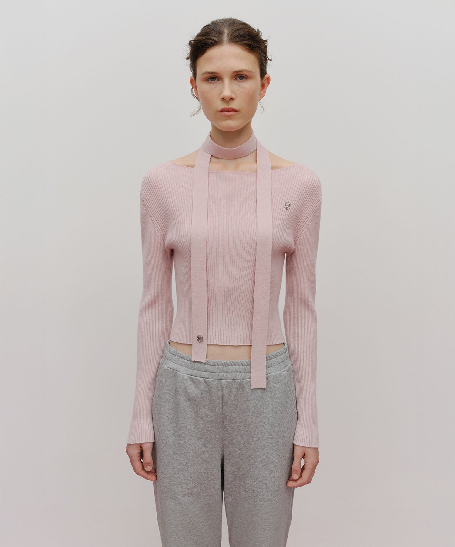 Marithe & Francois Girbaud - Muffler Set Knit (Pink) product image 1 | TRAB K-Fashion Australia