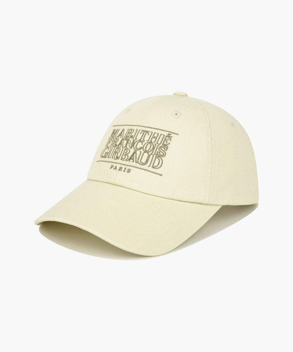 Marithe & Francois Girbaud - Outline Classic Logo Cap (Ivory) product image 4 | TRAB K-Fashion Australia