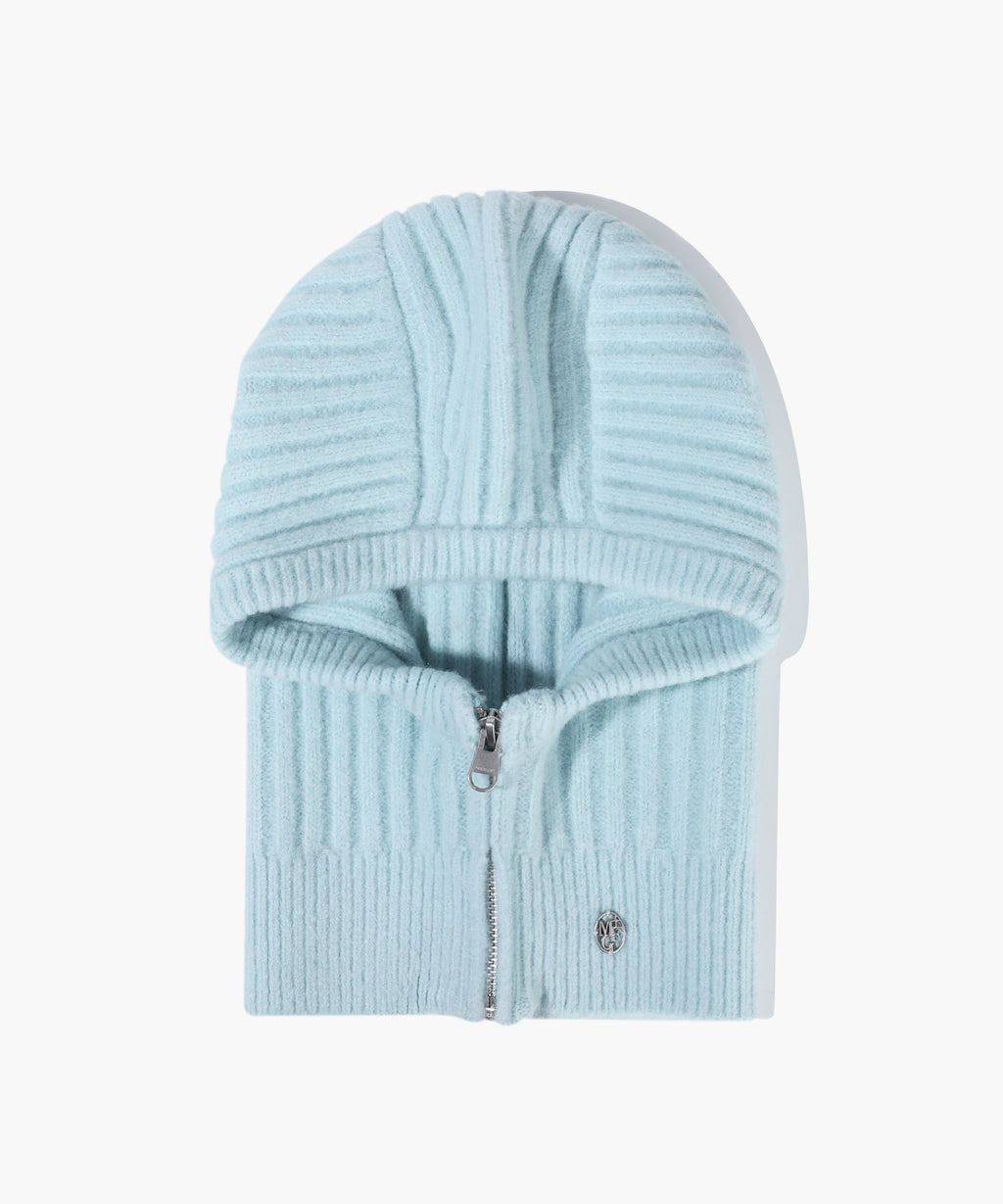 Marithe & Francois Girbaud - Circle Logo Zip Up Balaclava (Sky Blue) product image 1 | TRAB K-Fashion Australia