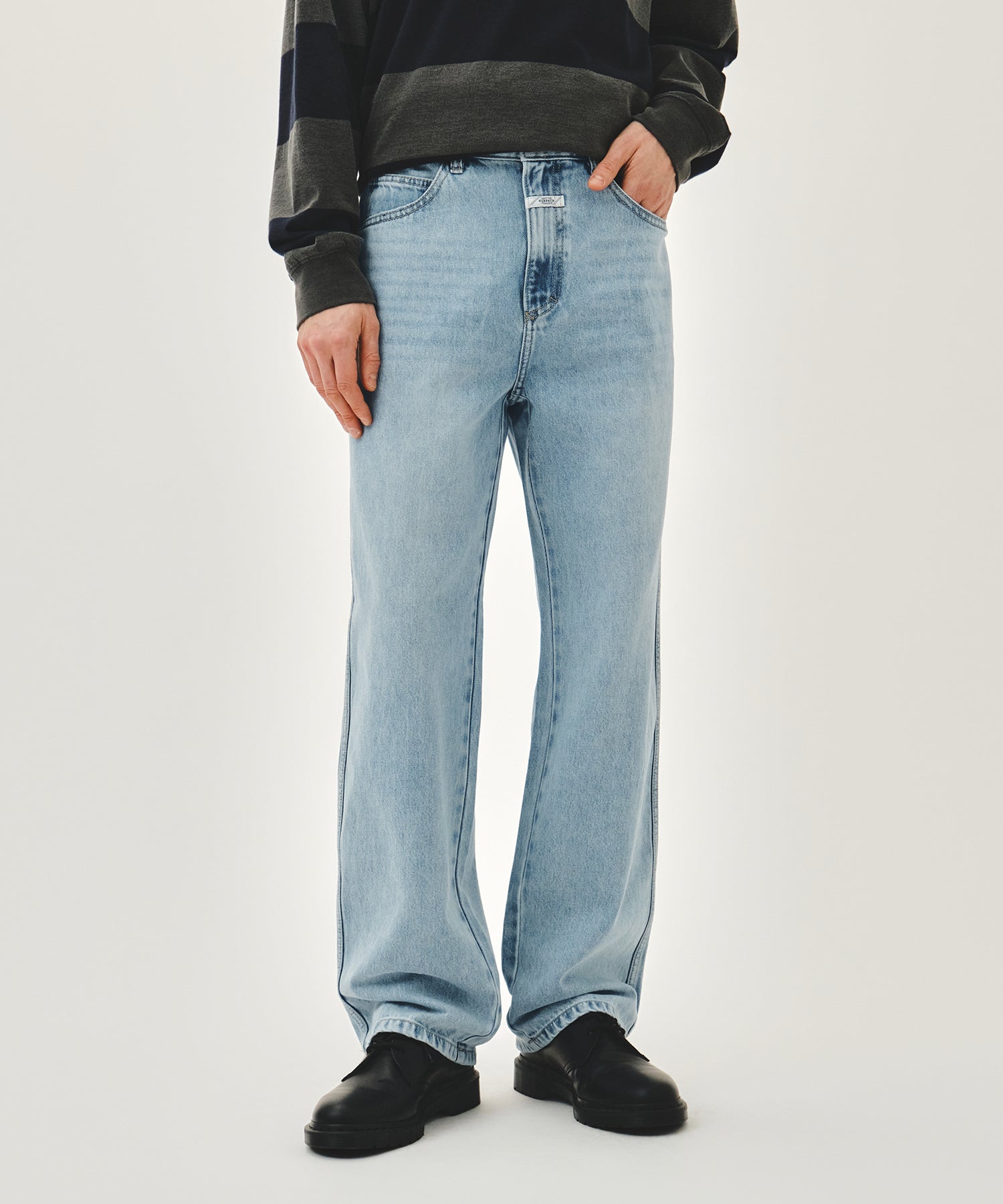 Marithe & Francois Girbaud - New M High Straight Denim Pants (Light Blue) product image 1 | TRAB K-Fashion Australia
